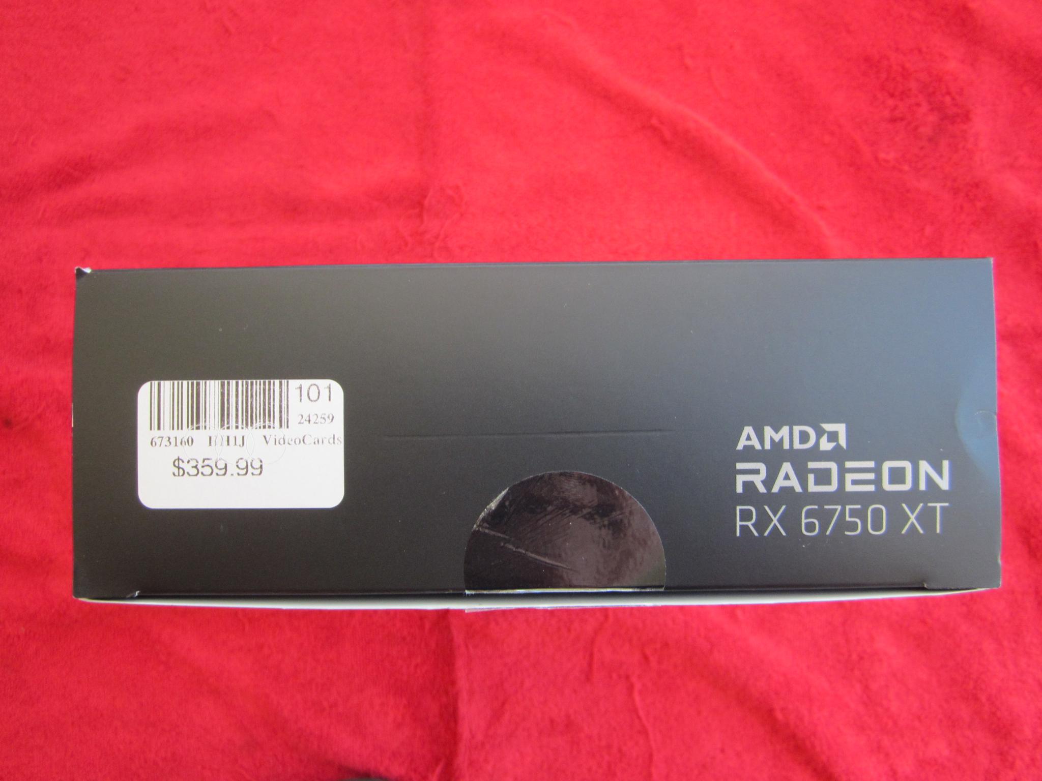 New! XFX Radeon RX 6750 XT 12GB GDDR6 Graphics Card