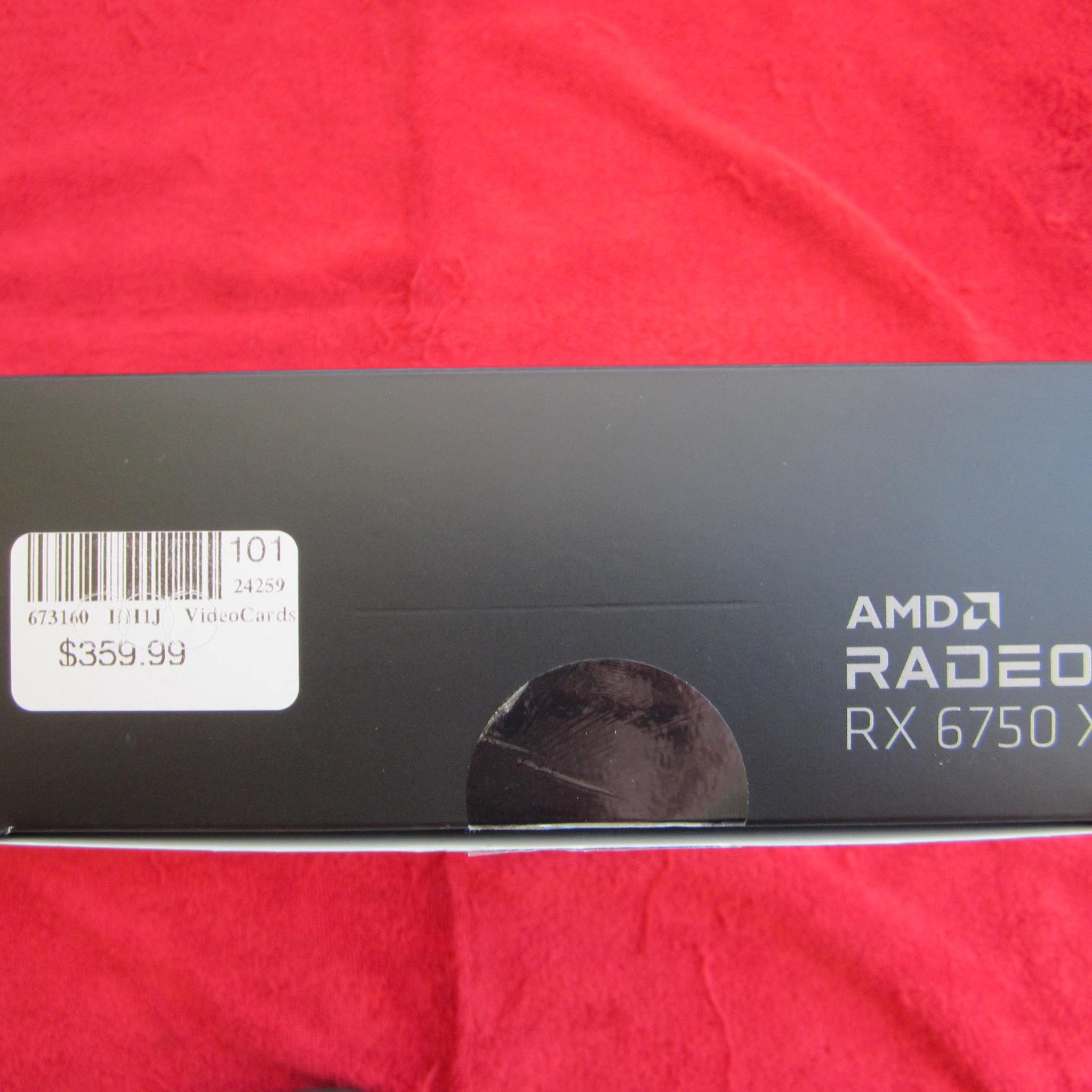 New! XFX Radeon RX 6750 XT 12GB GDDR6 Graphics Card