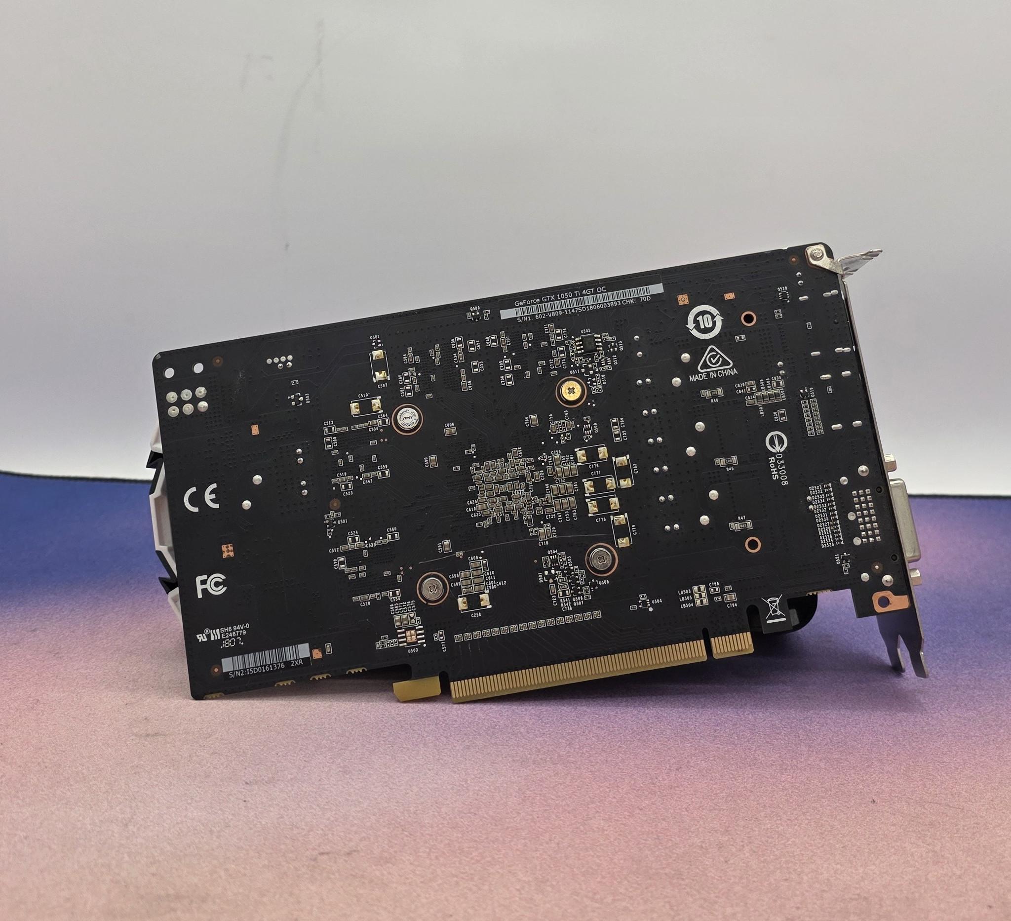 MSI GTX 1050 Ti 4GT OC