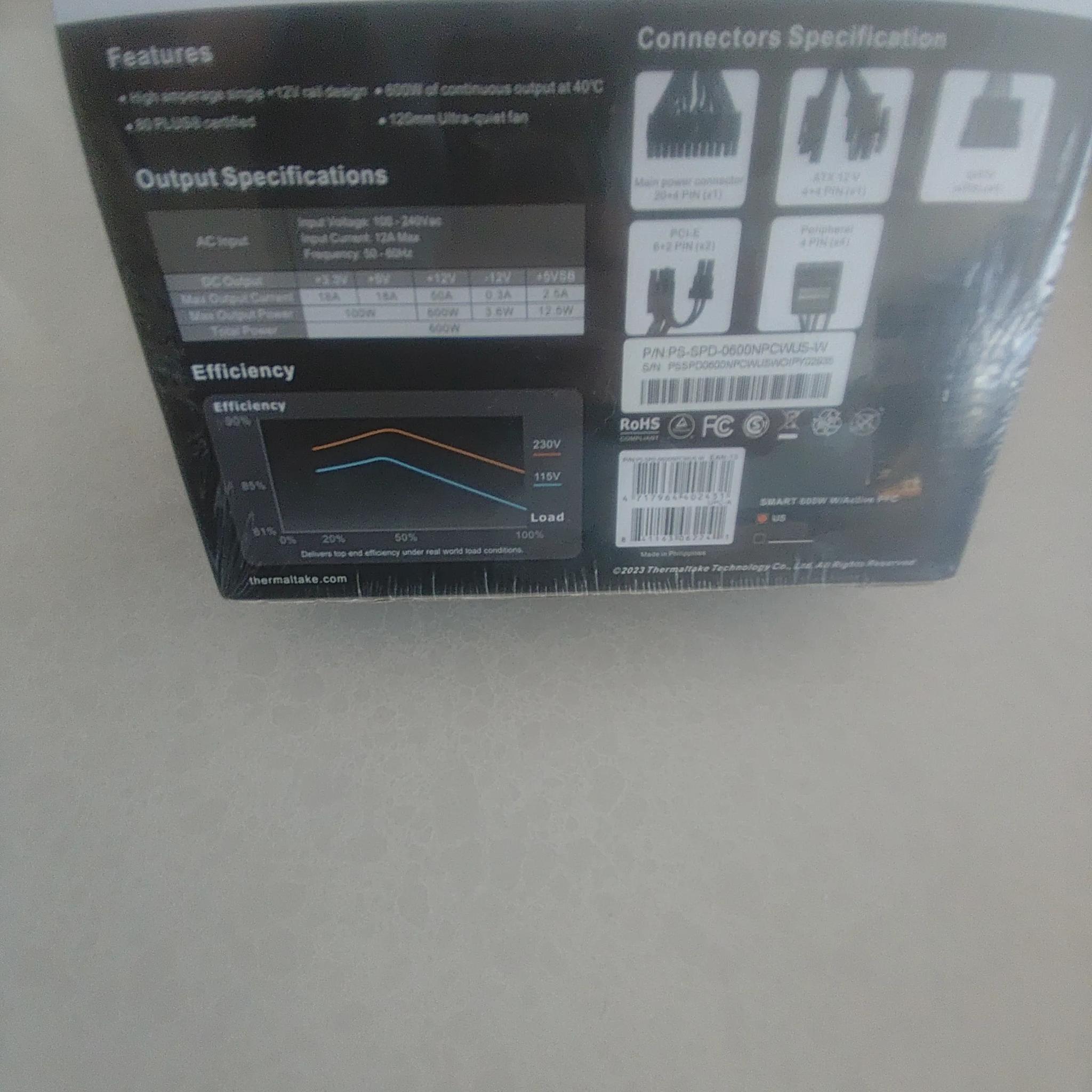 Thermaltake SMART SERIES 600W PSU 10% OFF