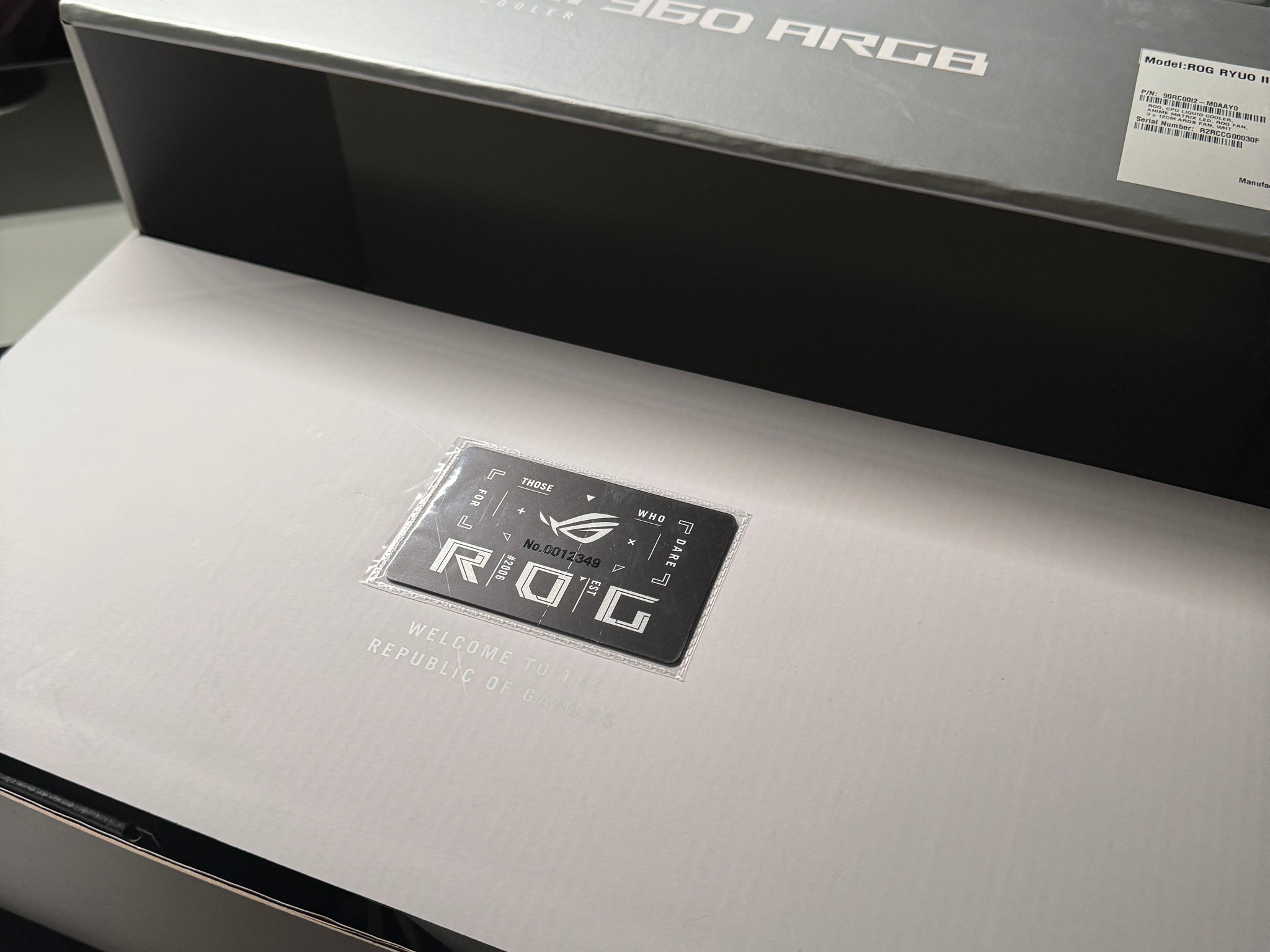 Asus ROG RYUO III 360 ARGB (White) (Used - Great Condition)