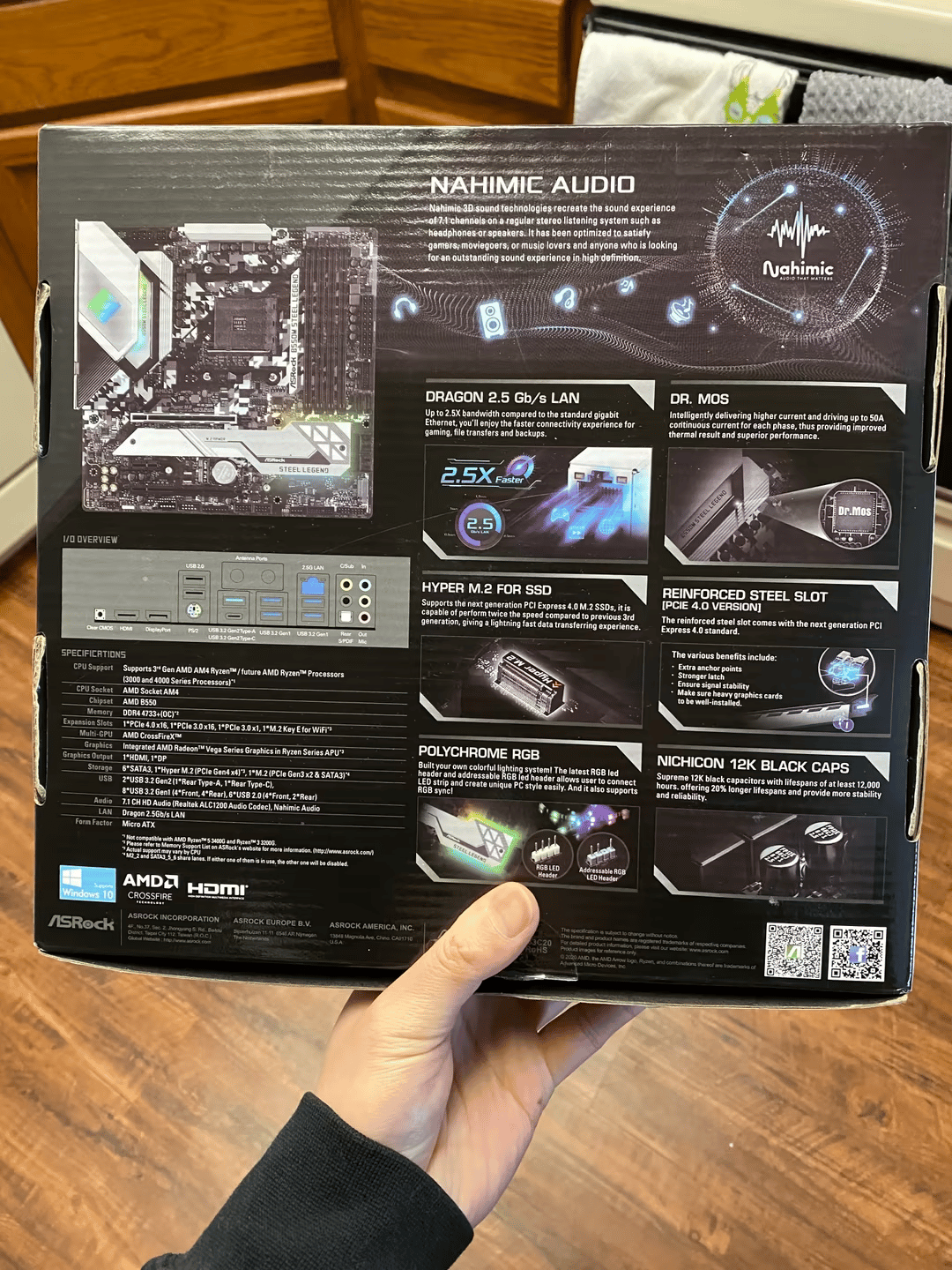 ASRock B550M Steel Legend AM4 Motherboard