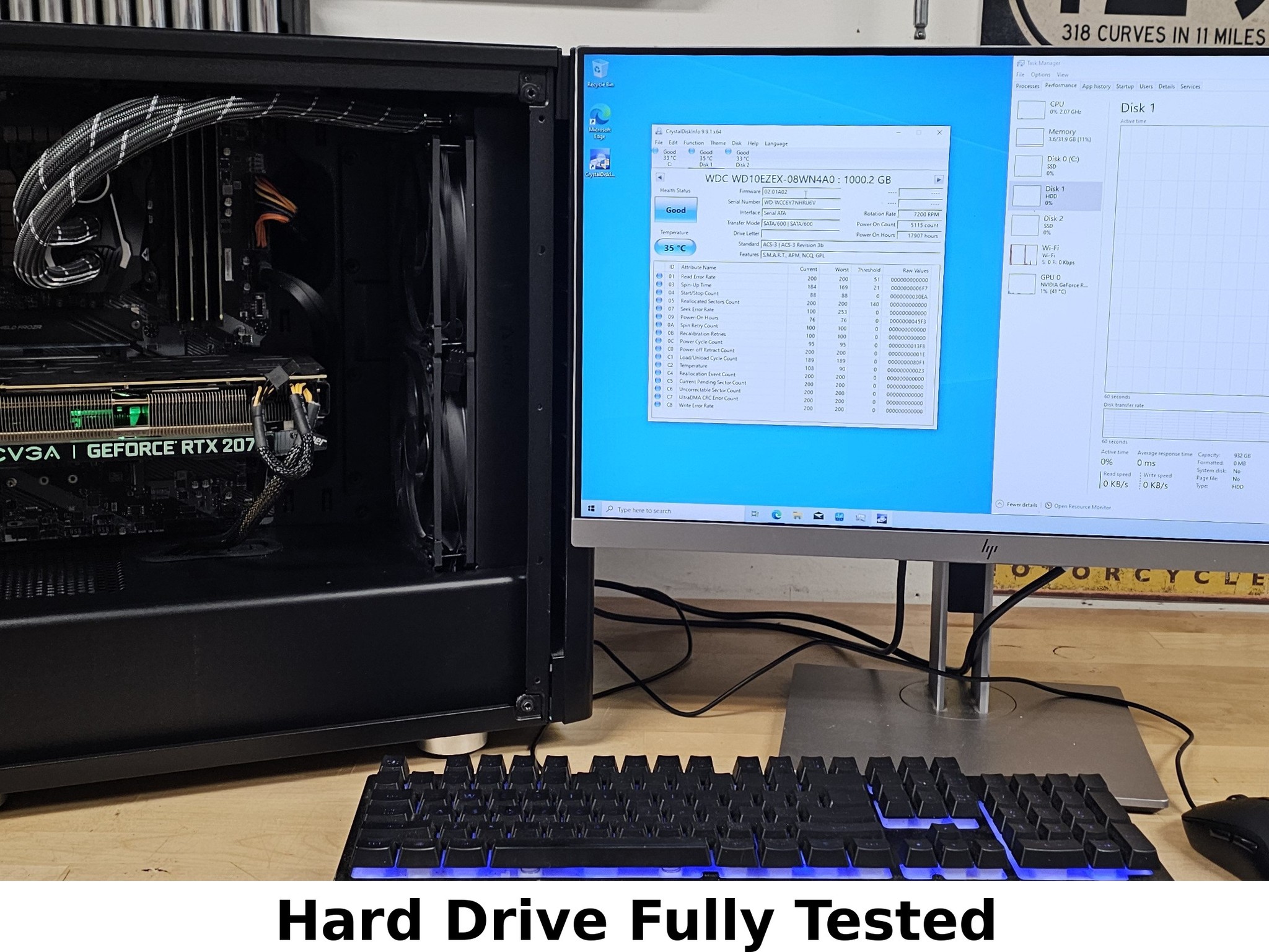 1TB 3.5" HDD Hard Drive WD BLUE WD10EZEX