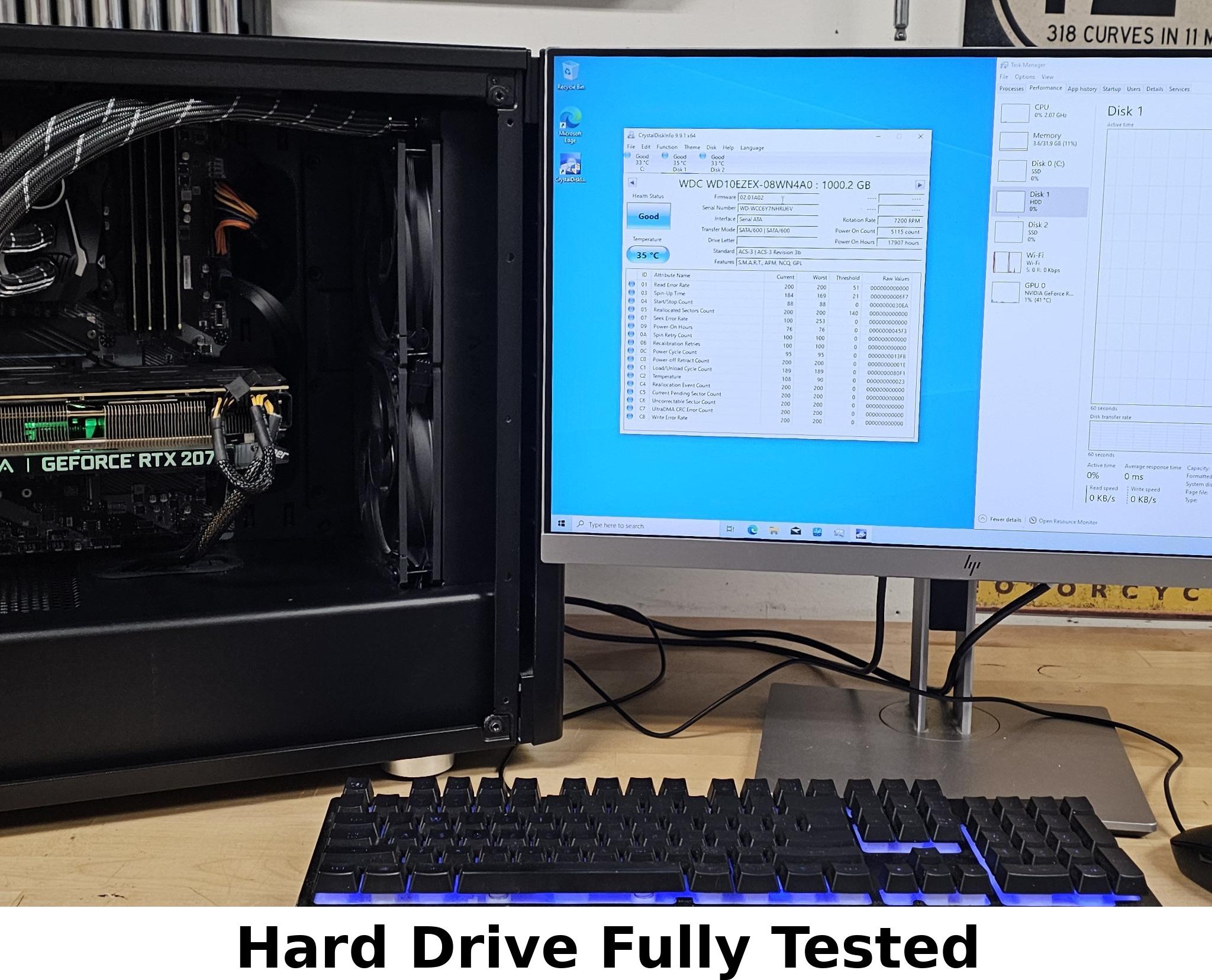1TB 3.5" HDD Hard Drive WD BLUE WD10EZEX