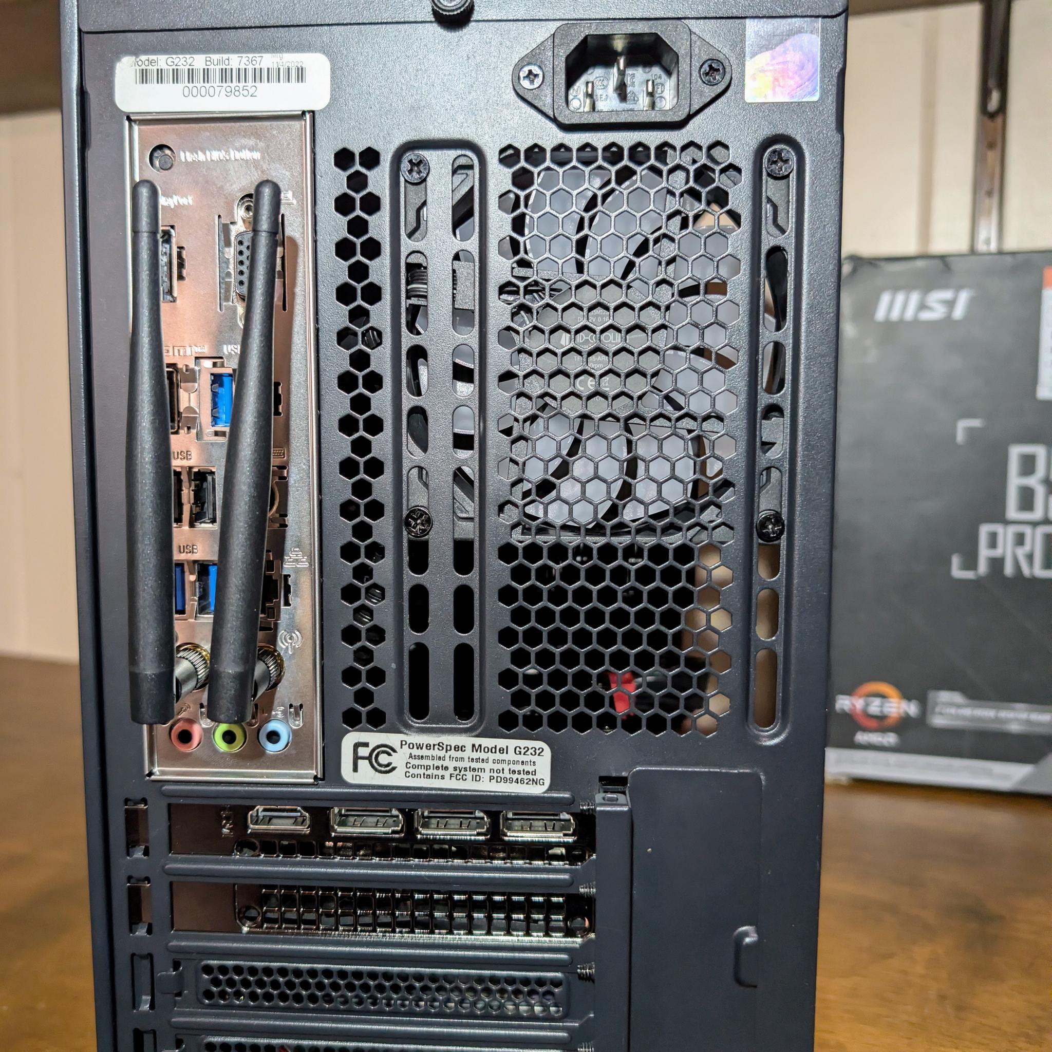 Stealthy RGB Gaming PC - Ryzen 5 5500 - RTX 4060 Ti 16GB - 32GB DDR4 3600 CL18 - 1.6TB NVMe/SSD/HDD