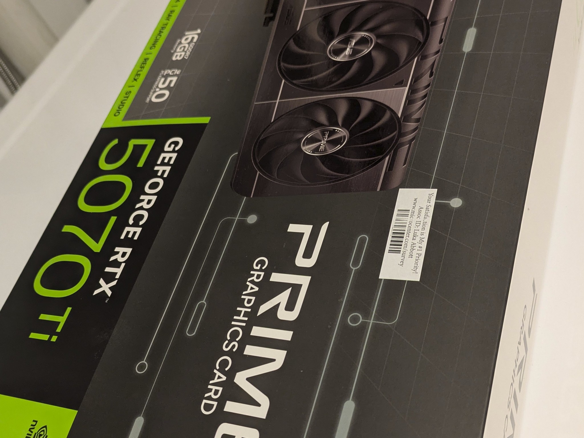 🔥 NEW — ASUS NVIDIA GeForce RTX 5070Ti 16G Prime SFF Video Card 🔥