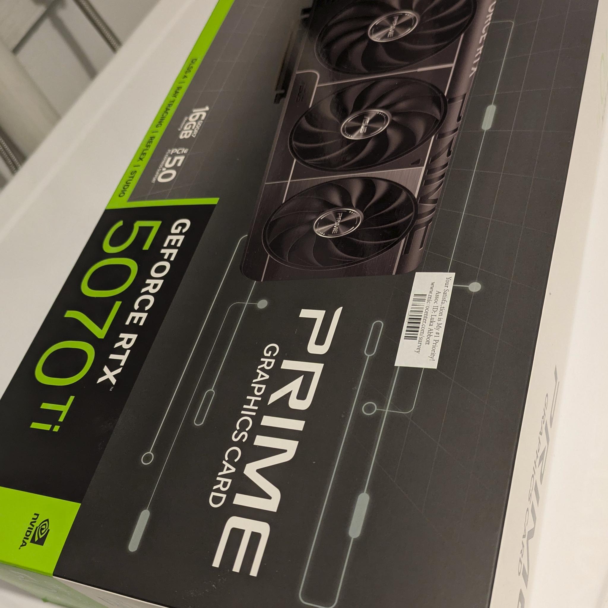 🔥 NEW — ASUS NVIDIA GeForce RTX 5070Ti 16G Prime SFF Video Card 🔥