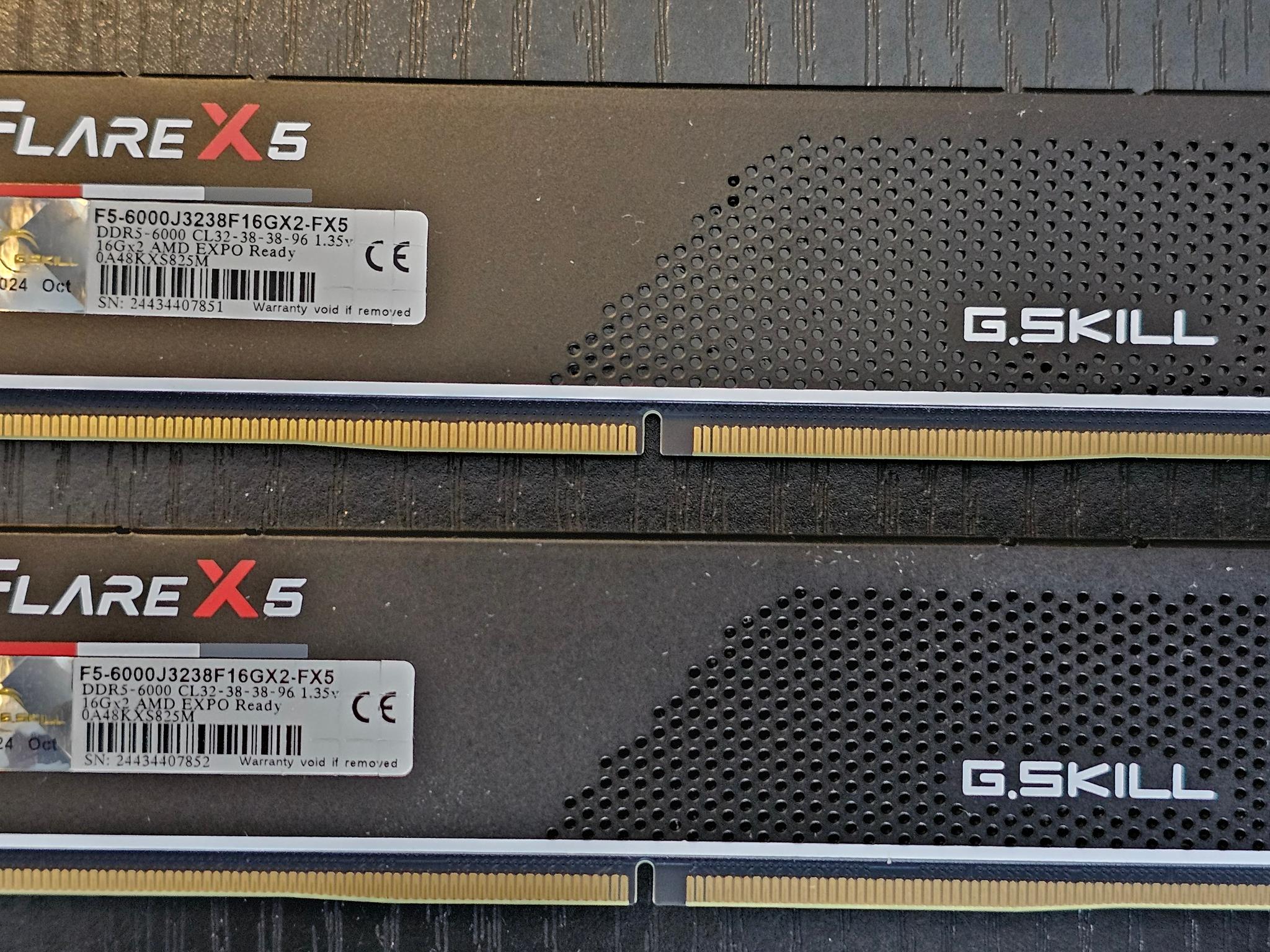 32GB DDR5 6000 MT/s CL32 G.Skill Flare X5 (2 x 16GB)