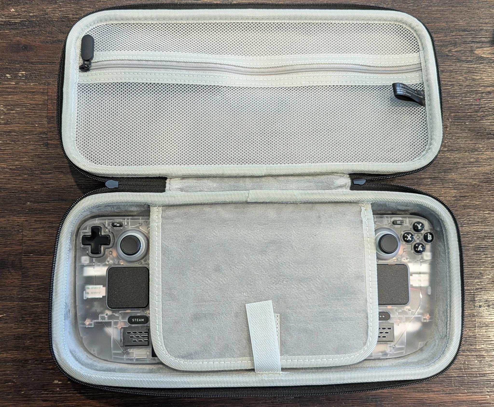 Modified Steam Deck! 512GB SSD | Hall Effect Joysticks | Clear Shell Case | Travel Case & Cooler