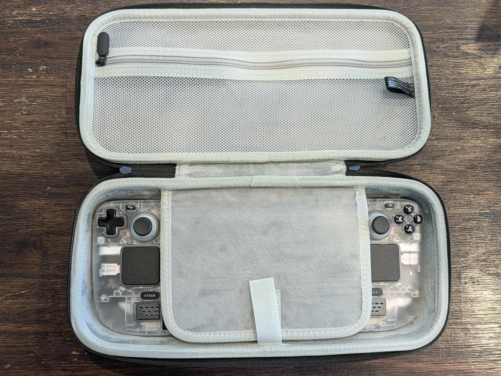 Modified Steam Deck! 512GB SSD | Hall Effect Joysticks | Clear Shell Case | Travel Case & Cooler