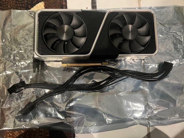 NVIDIA GeForce RTX 3060 Ti Founders Edition Dual-Fan 8GB GDDR6 PCIe 4.0 Graphics Card