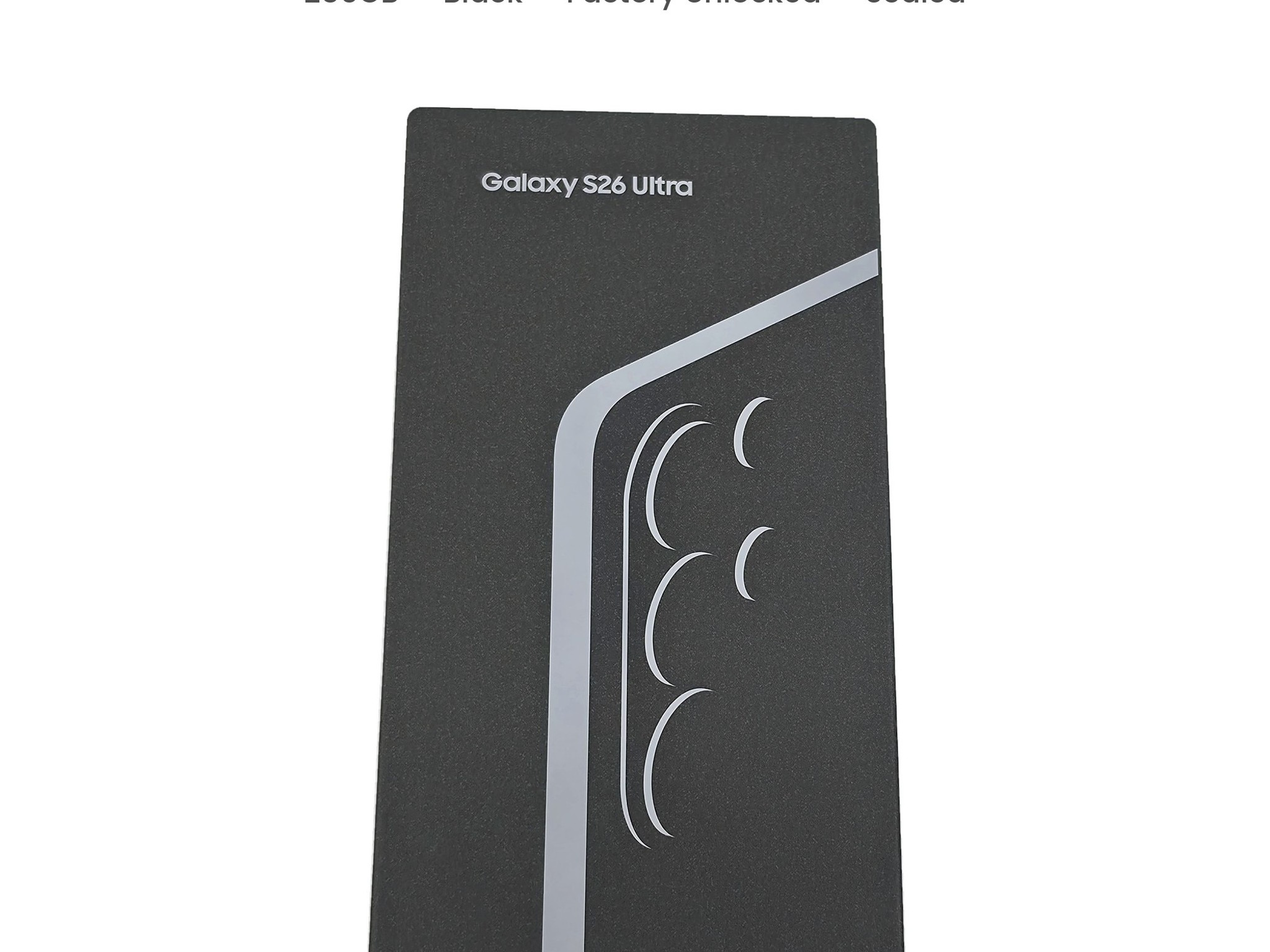 Samsung Galaxy S26 Ultra 256GB Black Factory Unlocked SM-S948U1 New Sealed