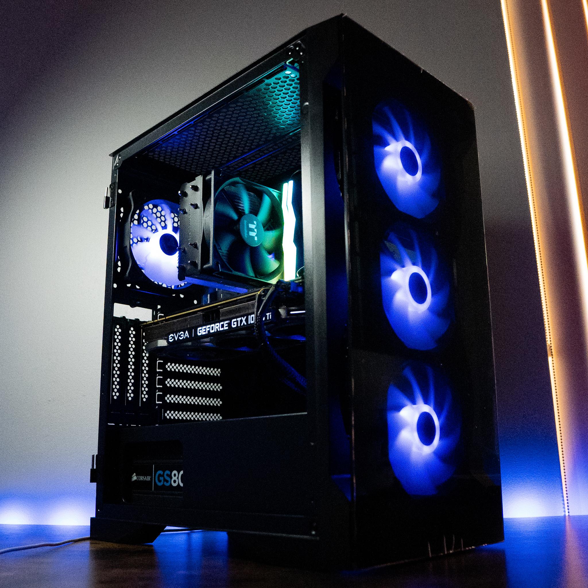 🌃🍬 | EVGA GTX 1080Ti 11GB | RYZEN 5 5600 | 16GB DDR4 RAM | 2TB | Night Candy