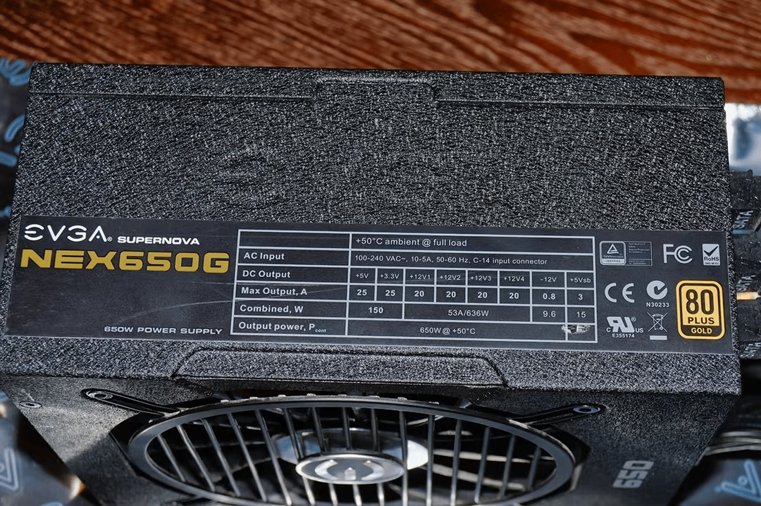 EVGA 650 G Gold Rated Semi Modular