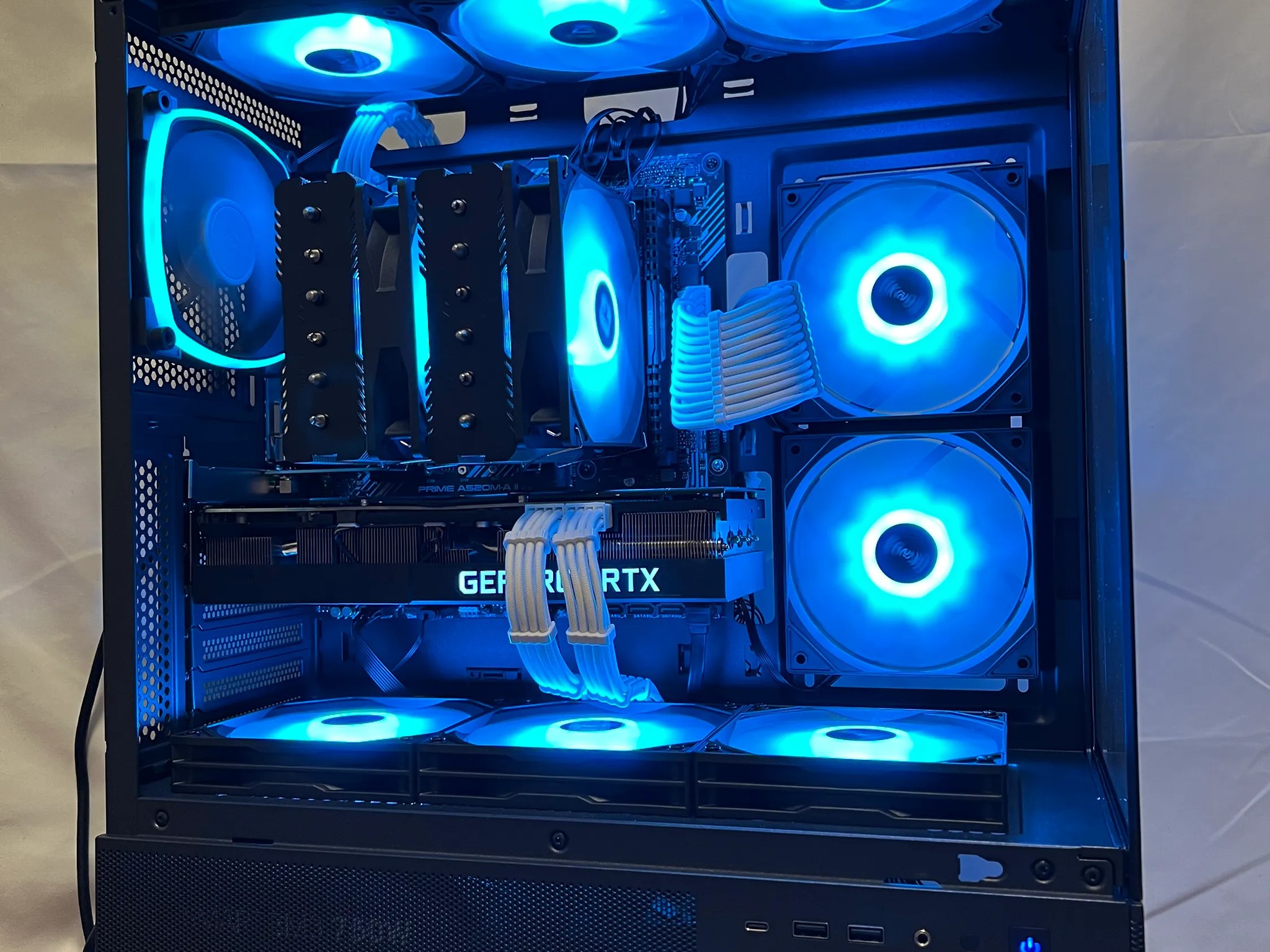🌊Blue Lagoon🌊 | RTX 3080 PRO PC | Ryzen 5 5700G | 16GB RAM | 1TB SSD | Windows 11 Pro