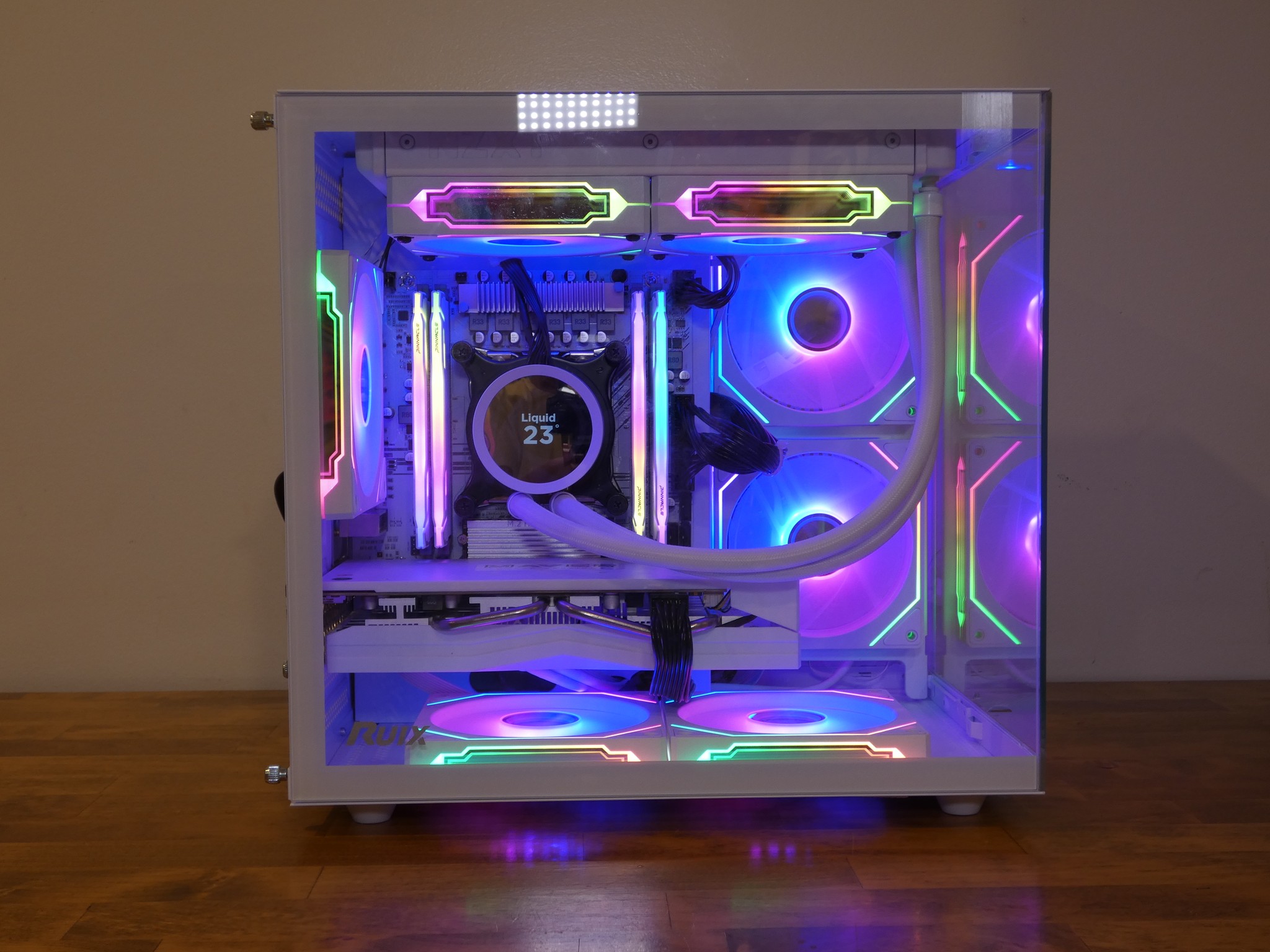 Custom All White Gaming PC | RX 580 8GB | Xeon 12-Core | 32GB RAM | 1TB NVMe SSD | RGB