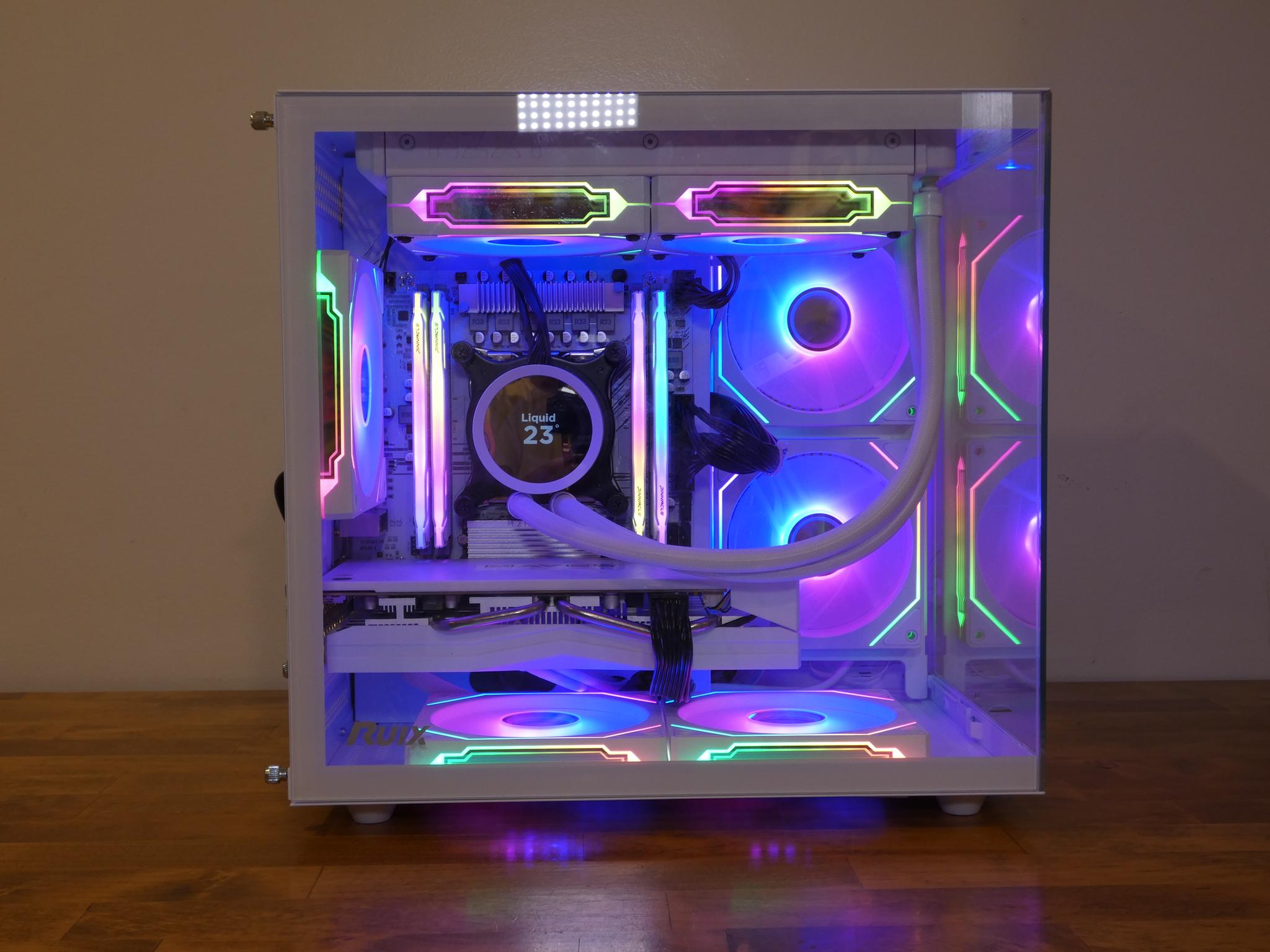 Custom All White Gaming PC | RX 580 8GB | Xeon 12-Core | 32GB RAM | 1TB NVMe SSD | RGB
