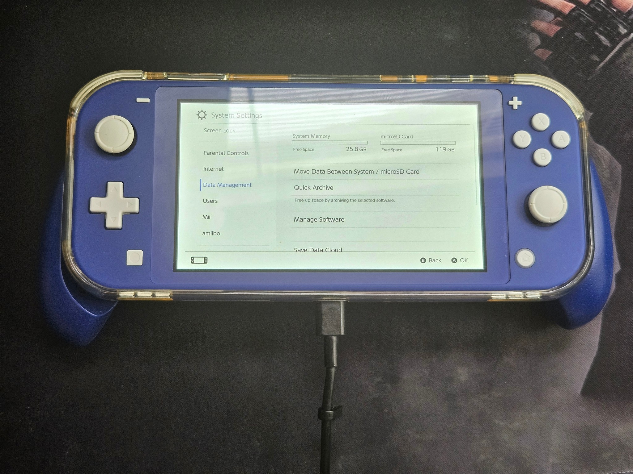 Switch Lite Purple with 128gb Sd Card