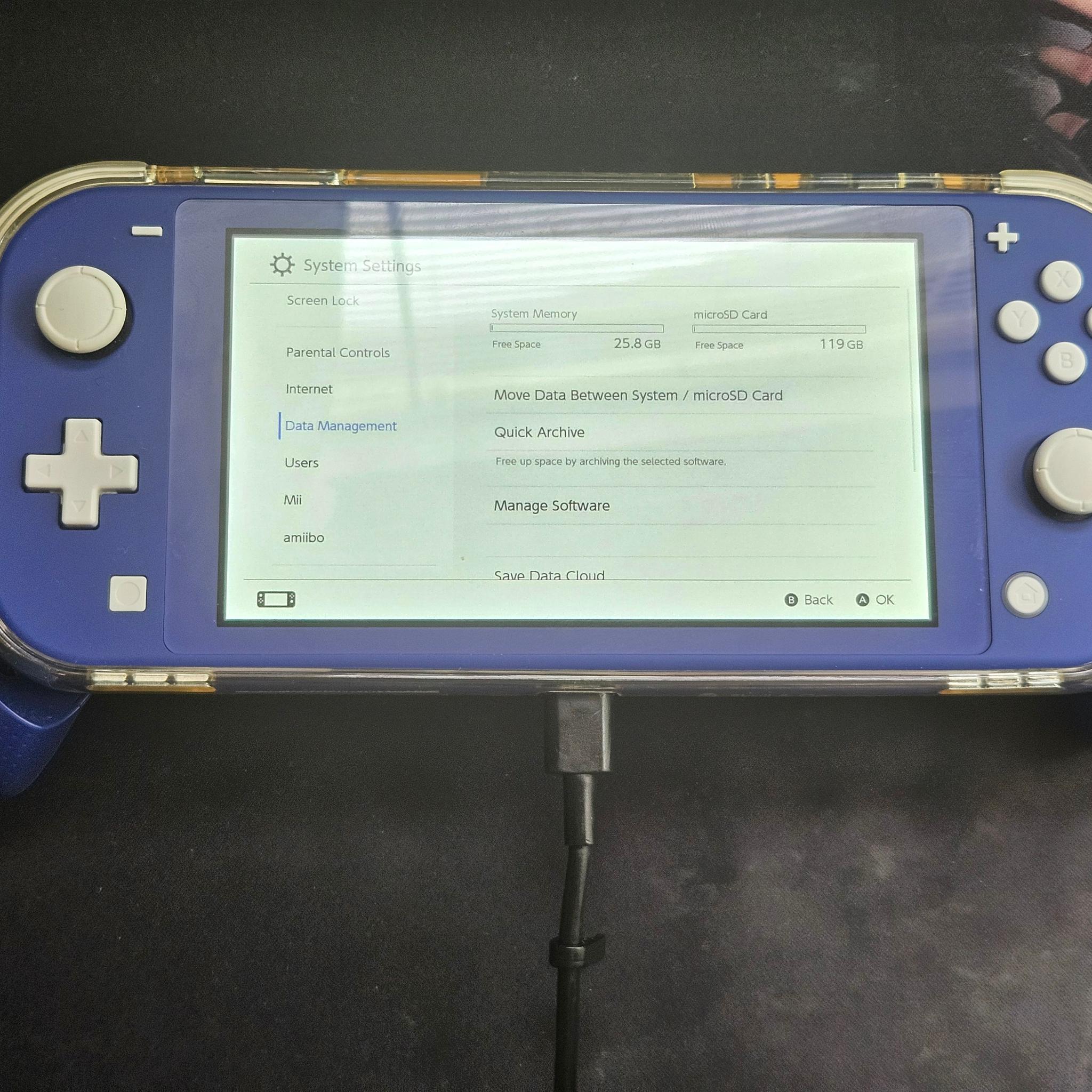 Switch Lite Purple with 128gb Sd Card