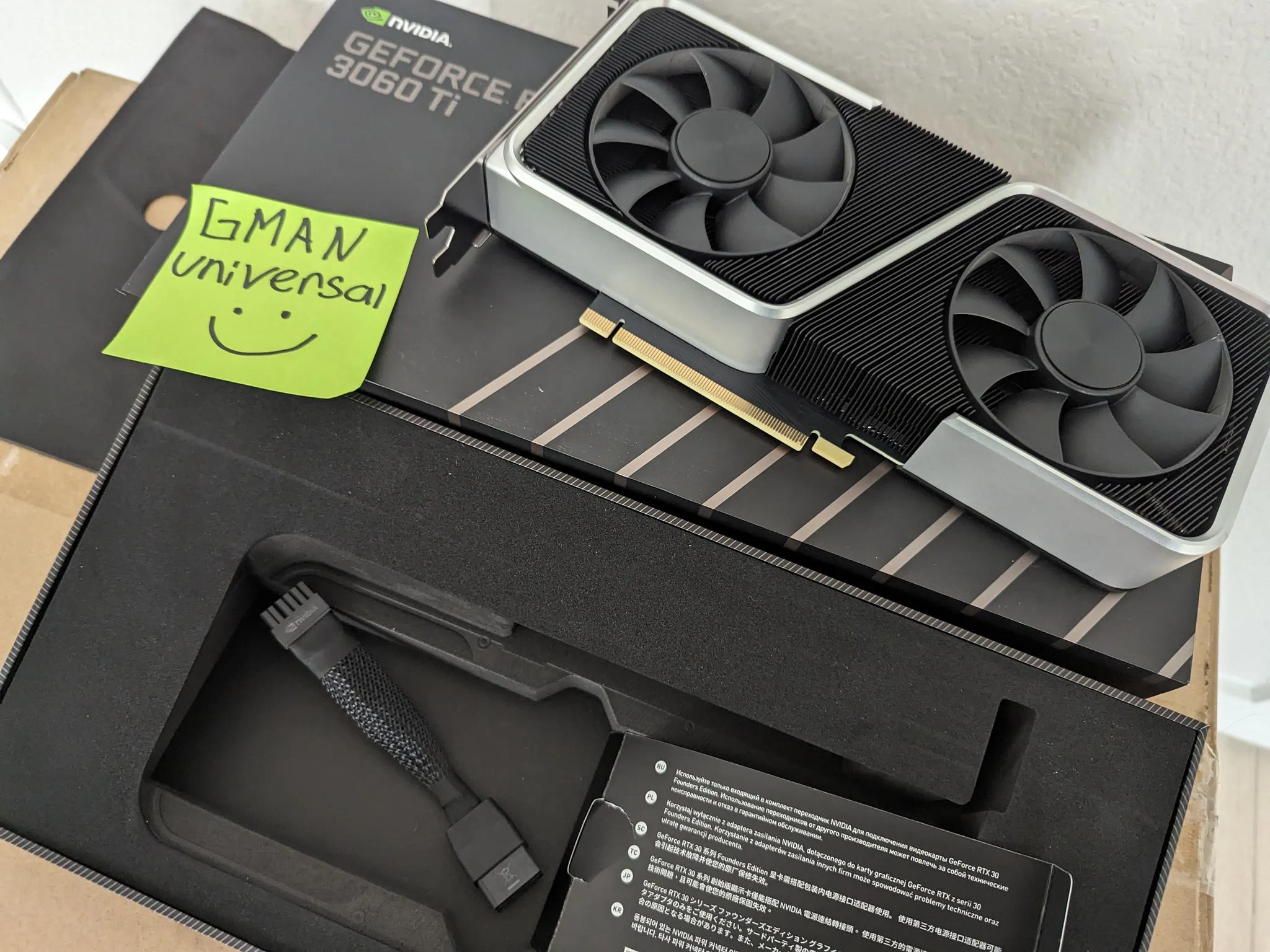 NVIDIA - GeForce RTX 3060 Ti 8GB GDDR6 PCI Express 4.0 Graphics Card - Titanium/Black