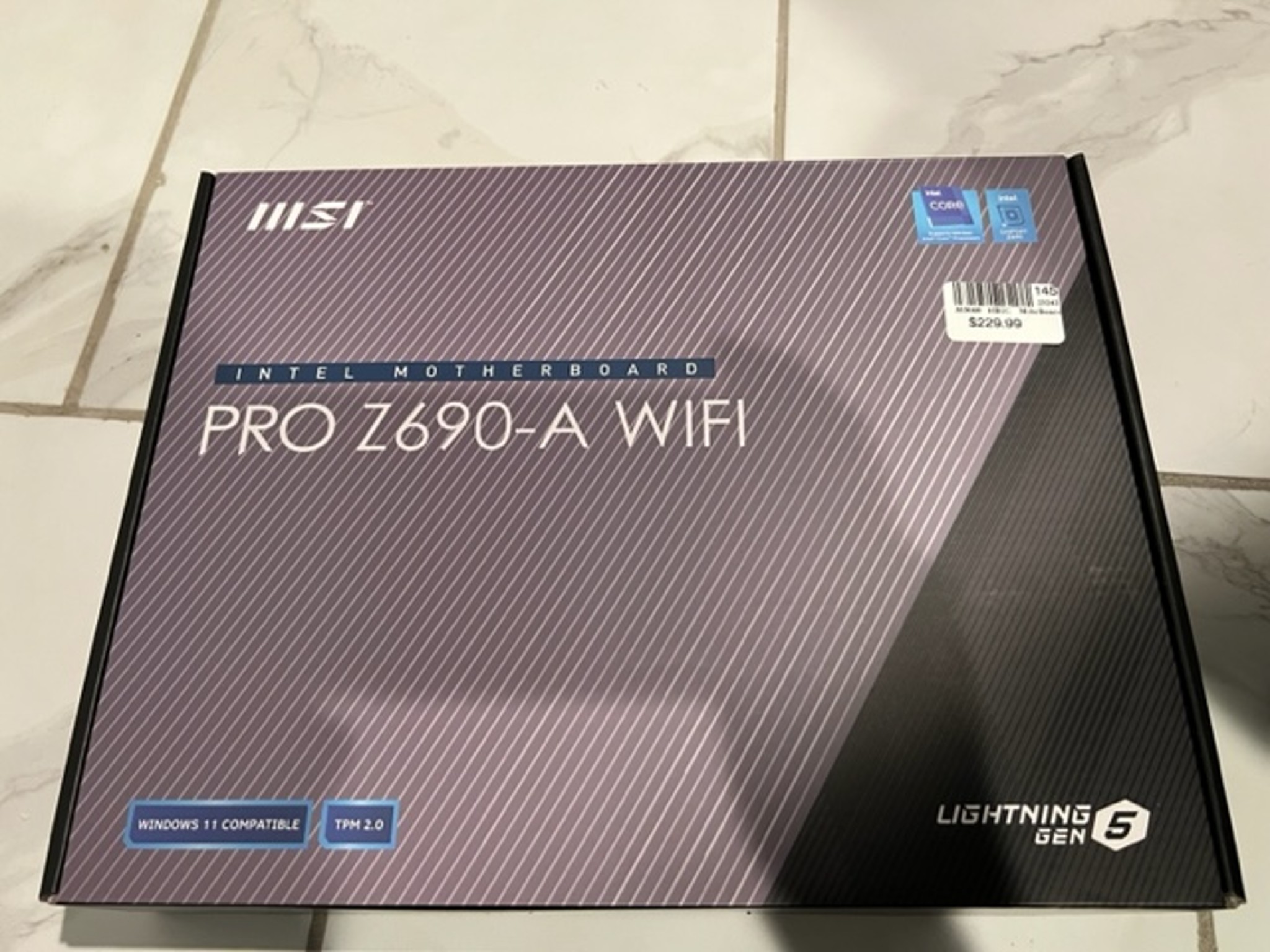 MSI Z690-A PRO WiFi DDR5 Intel LGA 1700 ATX Motherboard