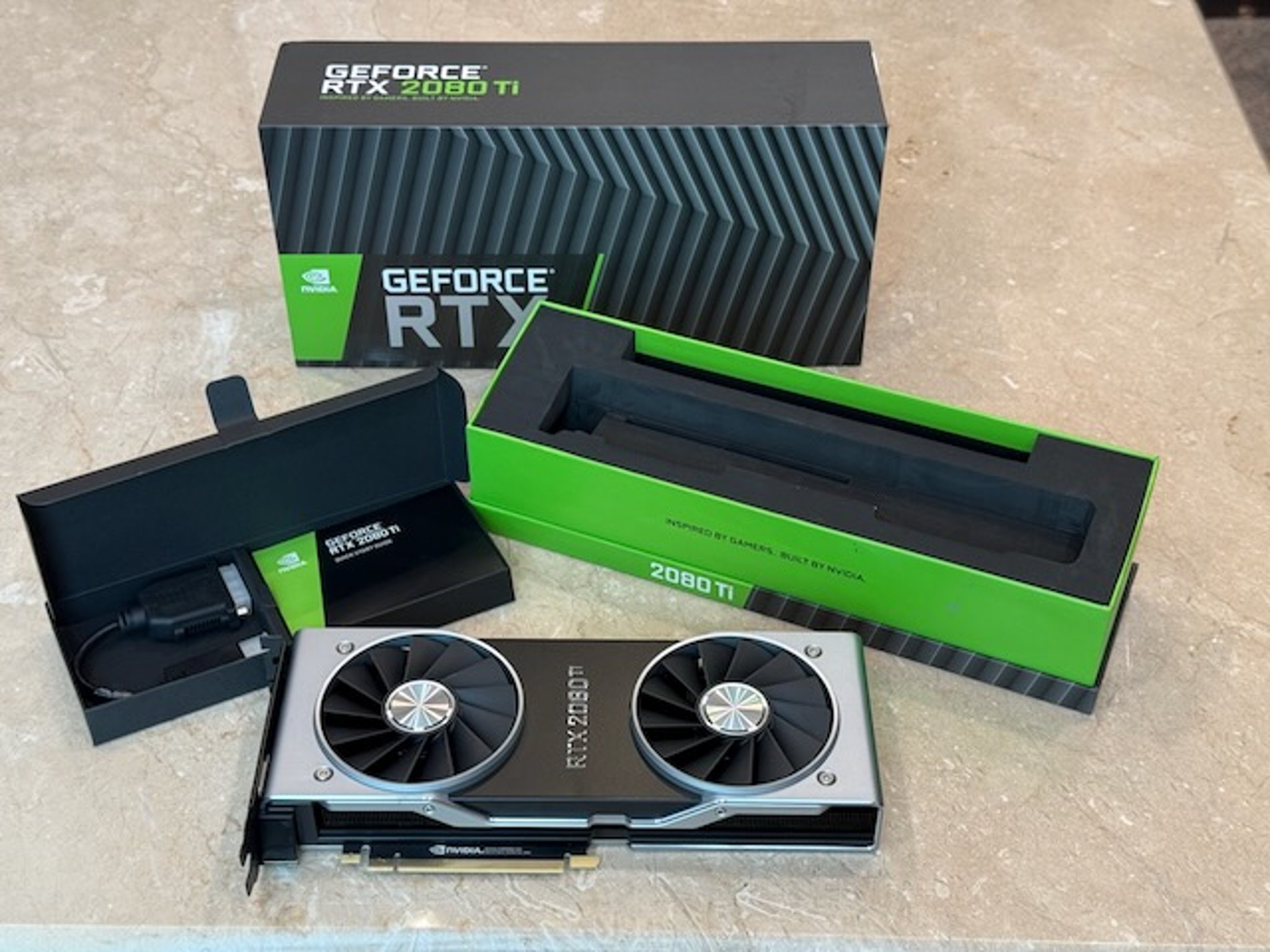 Founders Edition NVIDIA GeForce RTX 2080 Ti - 11GB GDDR6 - Like New!  In Original Box!