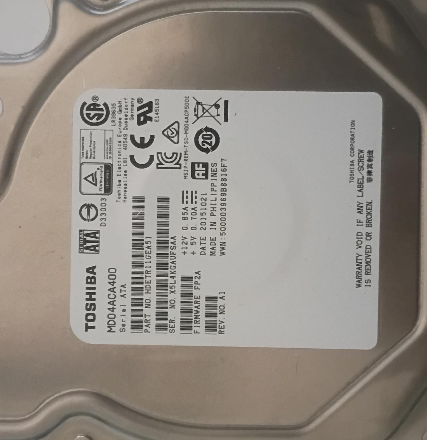 Toshiba MD04ACA400 4TB - Image 2