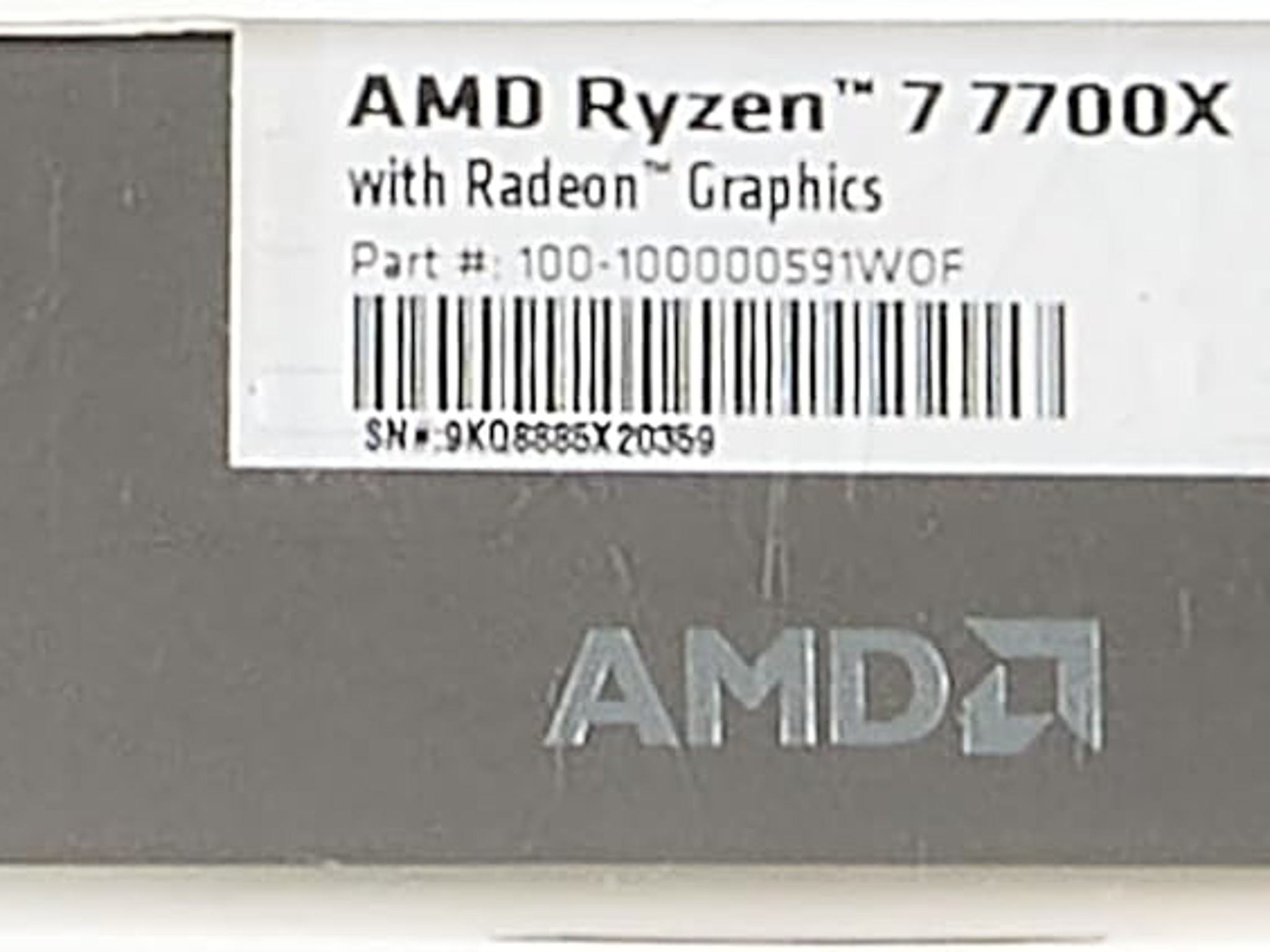 AMD Ryzen 7 7700X 8-Core, 16-Thread Unlocked Desktop Processor