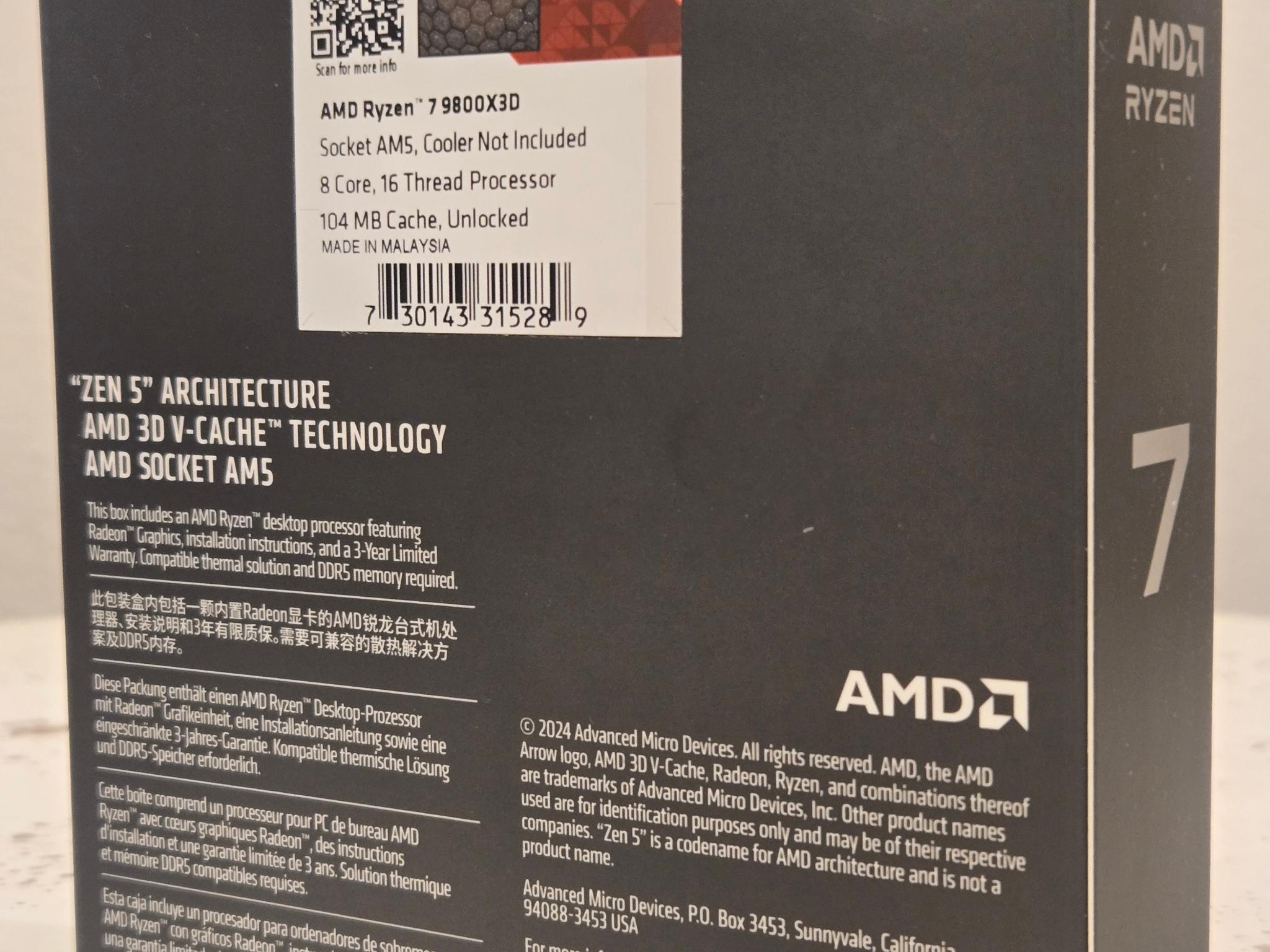 AMD Ryzen 7 9800X3D