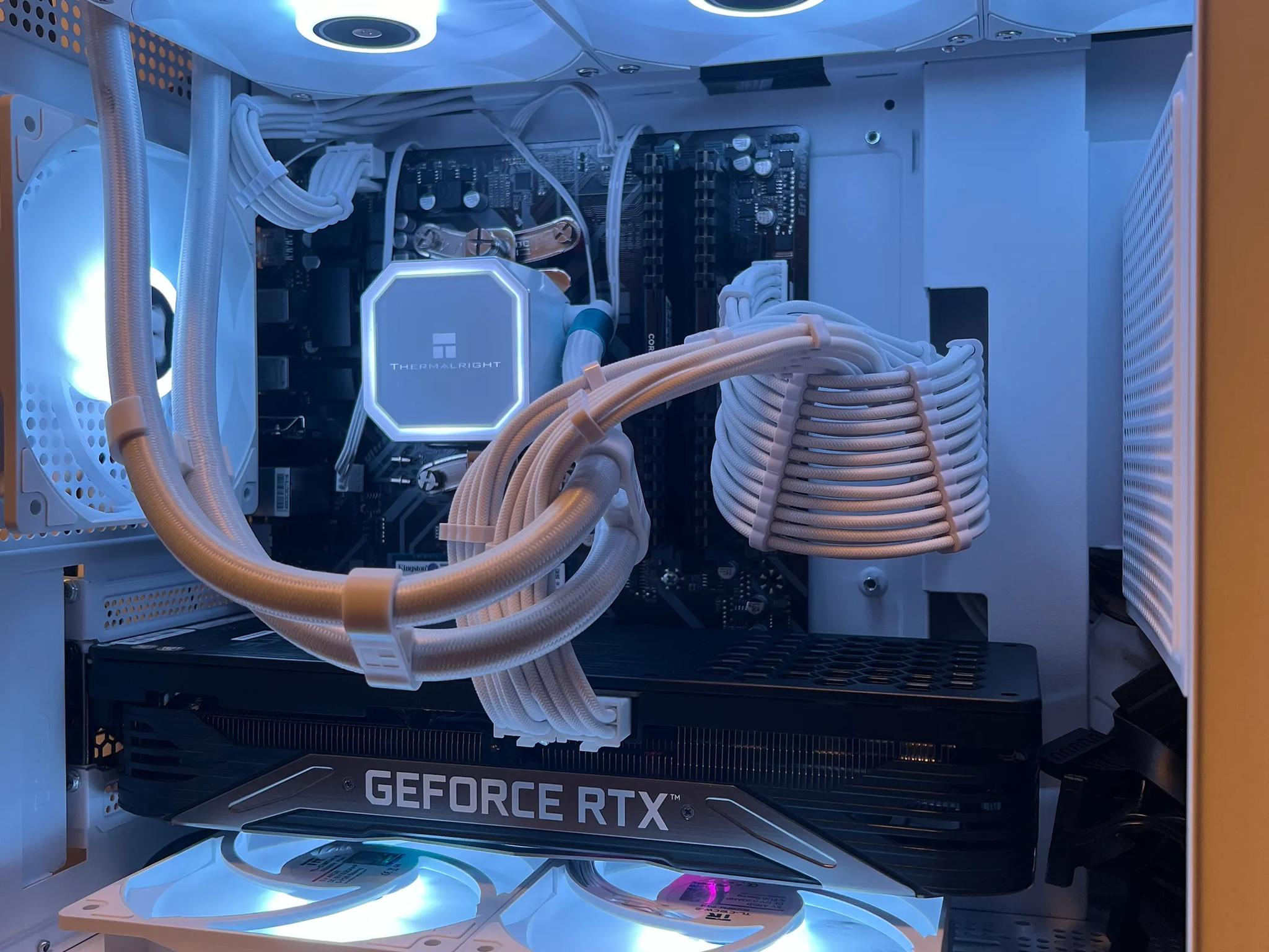 📦🤍 White Box 📦🤍 | RTX 3070 Mini Liquid Cooled PC | Ryzen 5 | 16GB RAM | 1TB Fast SSD