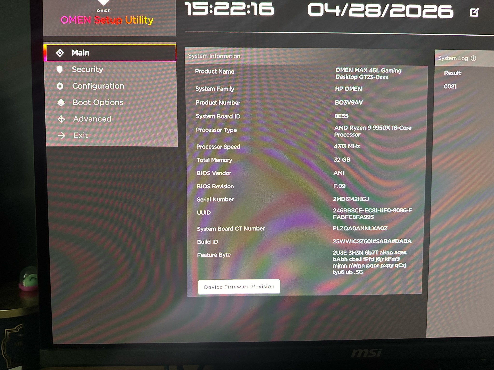 Brand New HP Omen 45L Ryzen 9950X3D, RTX 5090, 32GB, 1TB M2, 1200W
