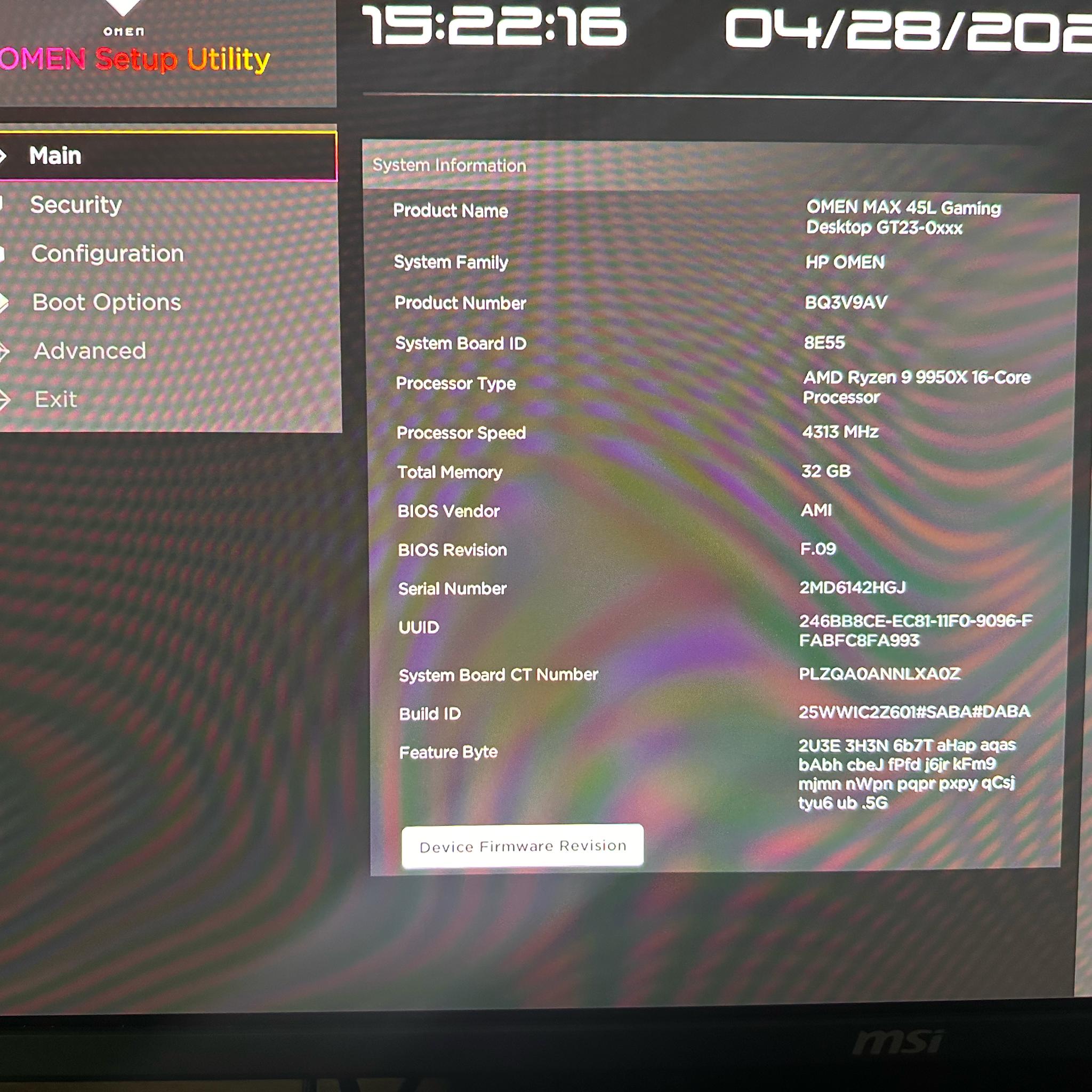 Brand New HP Omen 45L Ryzen 9950X3D, RTX 5090, 32GB, 1TB M2, 1200W