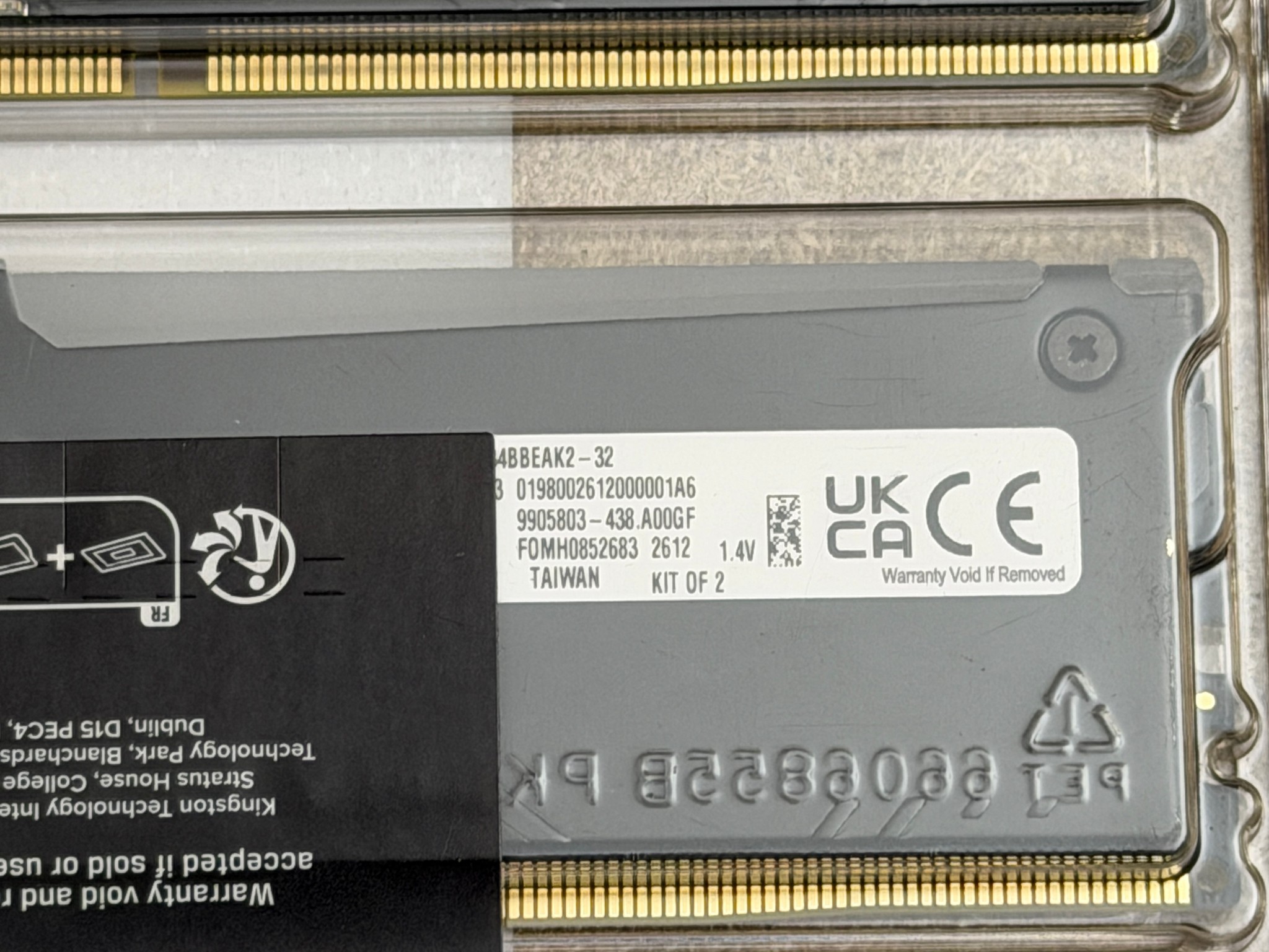 DDR5 RAM 32GB - Kingston Fury Beast