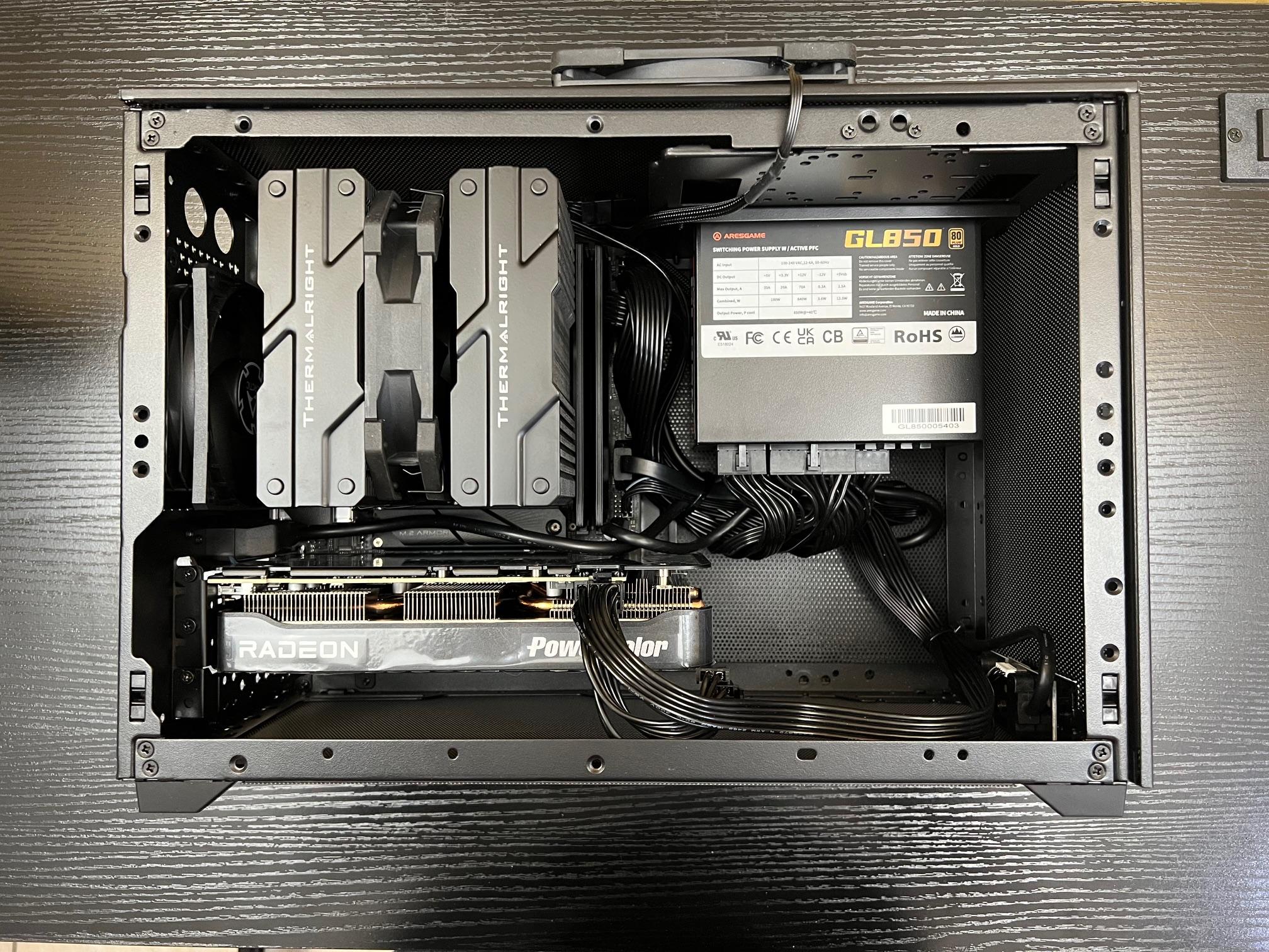 9060XT 16gb, RYZEN 5, 9600X, 16gb DDR5, 1TB NVMe, Small, Compact, SFF