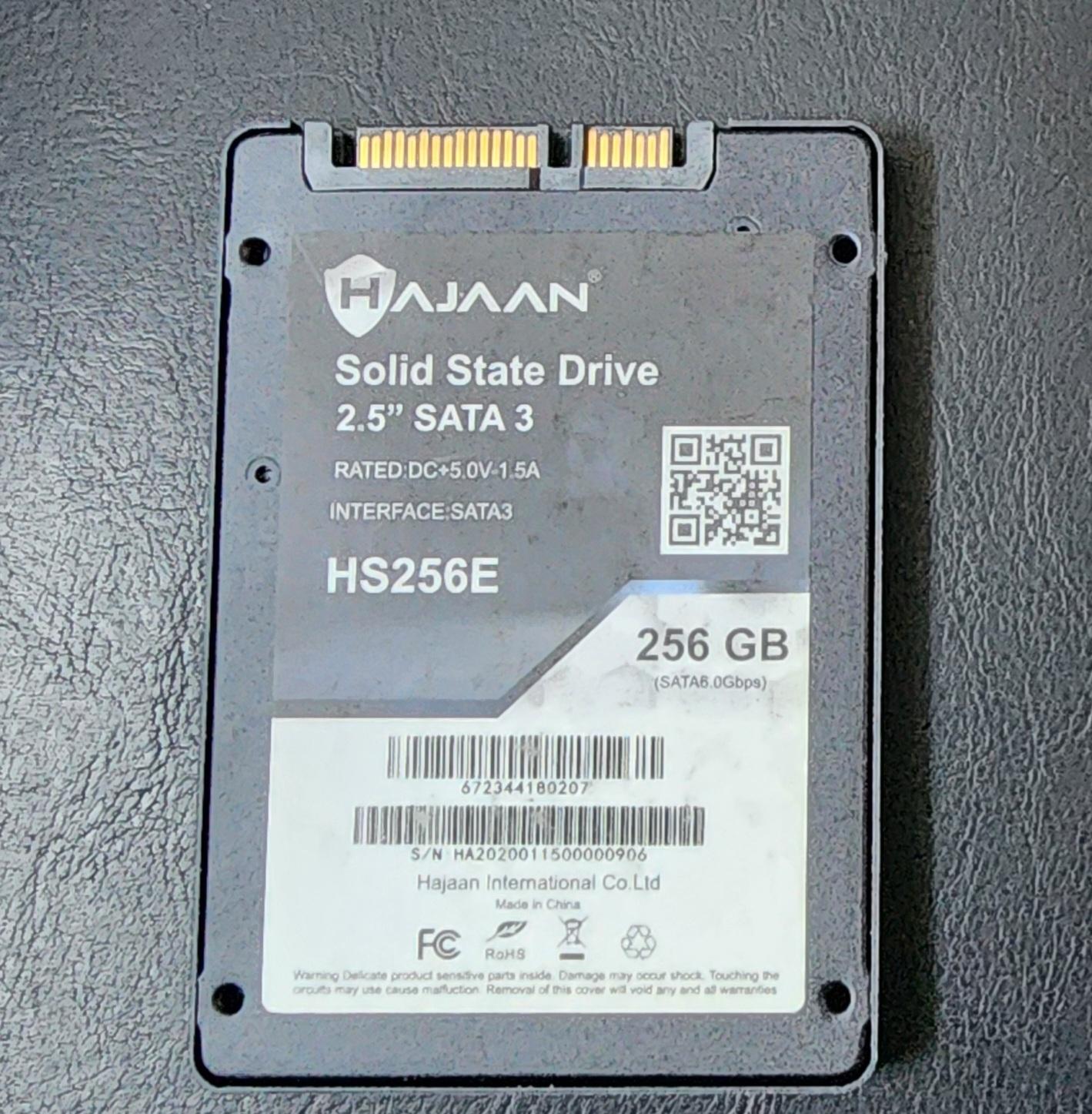 LOT OF 2 | 256GB SSD 2.5" HAJAAN (READ)