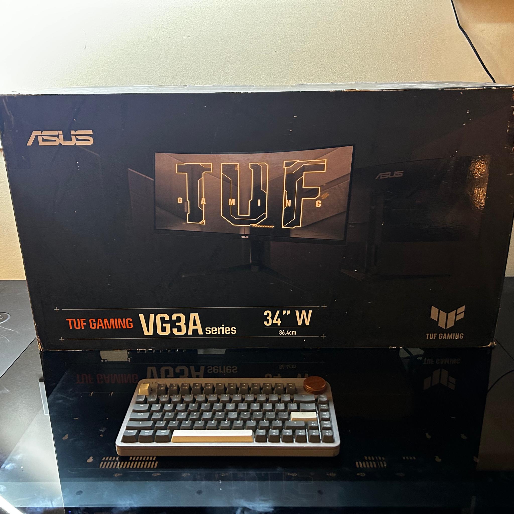 ASUS TUF 34” UltraWide (2K) QHD (3440x1440) (180hz) Curved Gaming Monitor