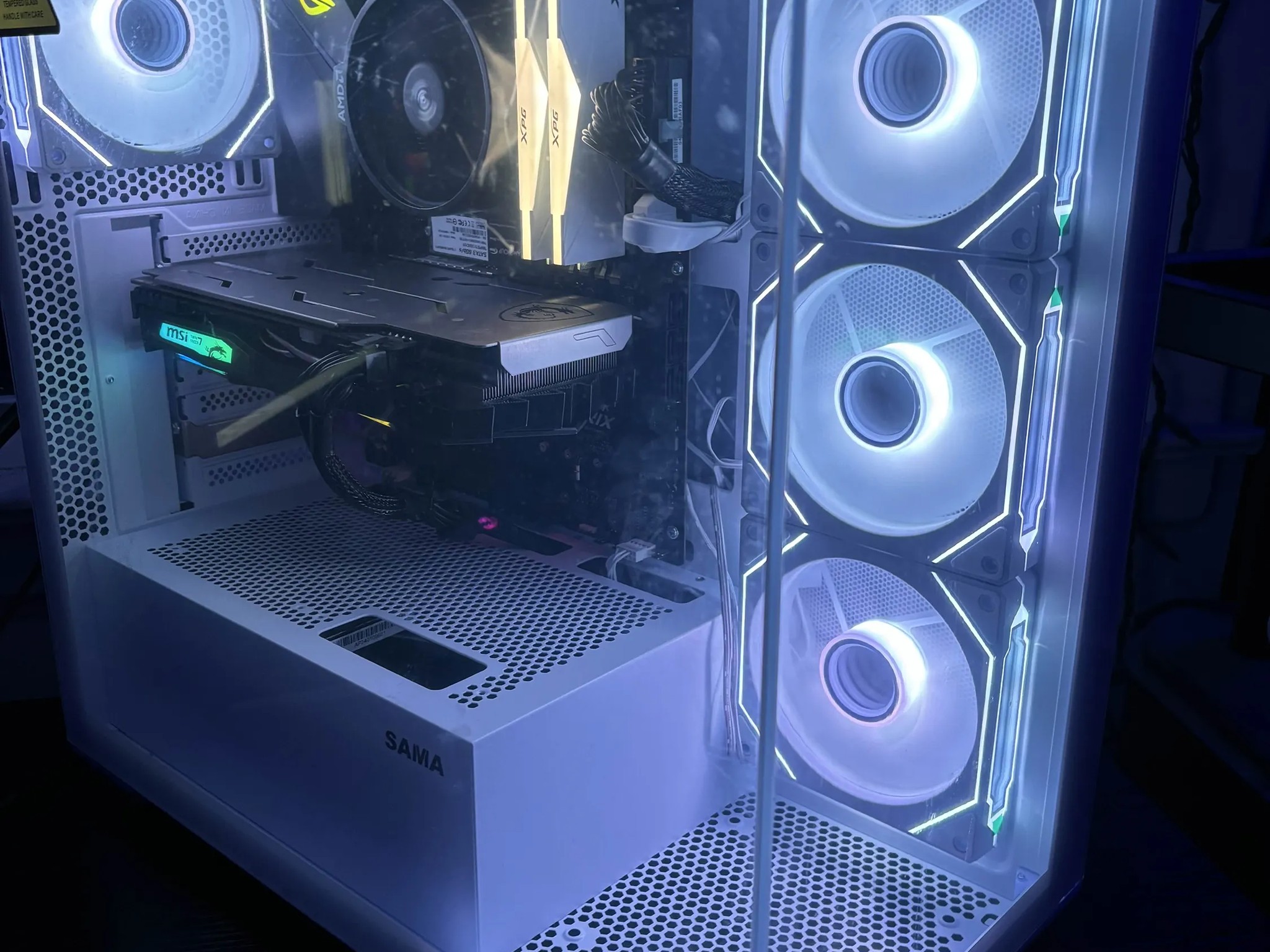 GAMING PC RYZEN 5 16GB NVIDIA GTX 1660 Super RGB Lighting RGB Fans Computer