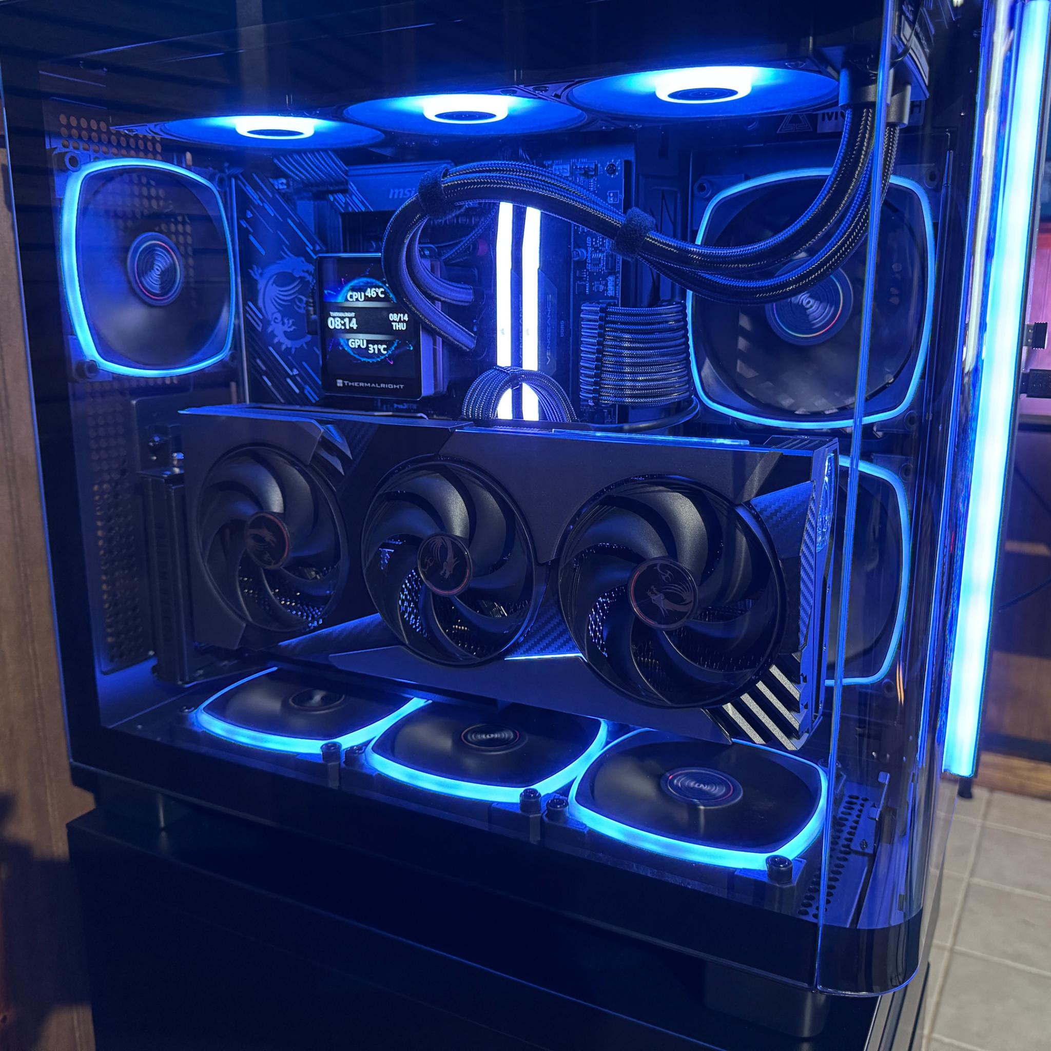 Custom Gaming PC MSI Vanguard 5070ti 16GB, Ryzen 7800x3d, MSI X870 Motherboard, 32GB DDR5. 1440p 4k