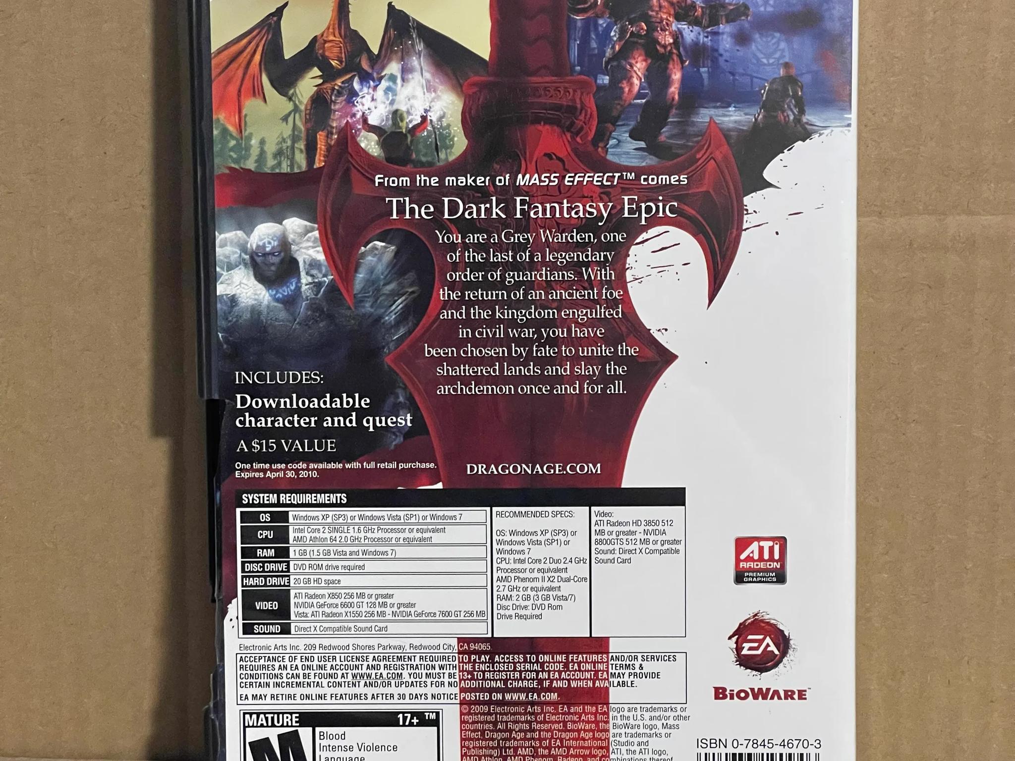 Dragon Age Bundle Set