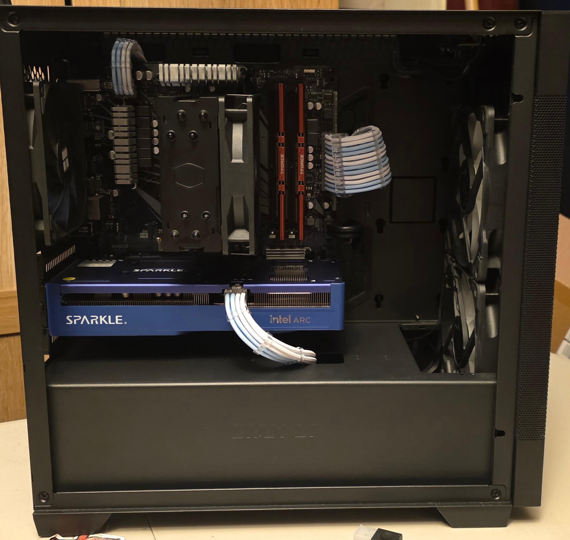 Budget 1080p Gaming PC, Intel Arc B570, Ryzen 7 3700x, 16GB RAM, 512TB NVMe, Windows 11.