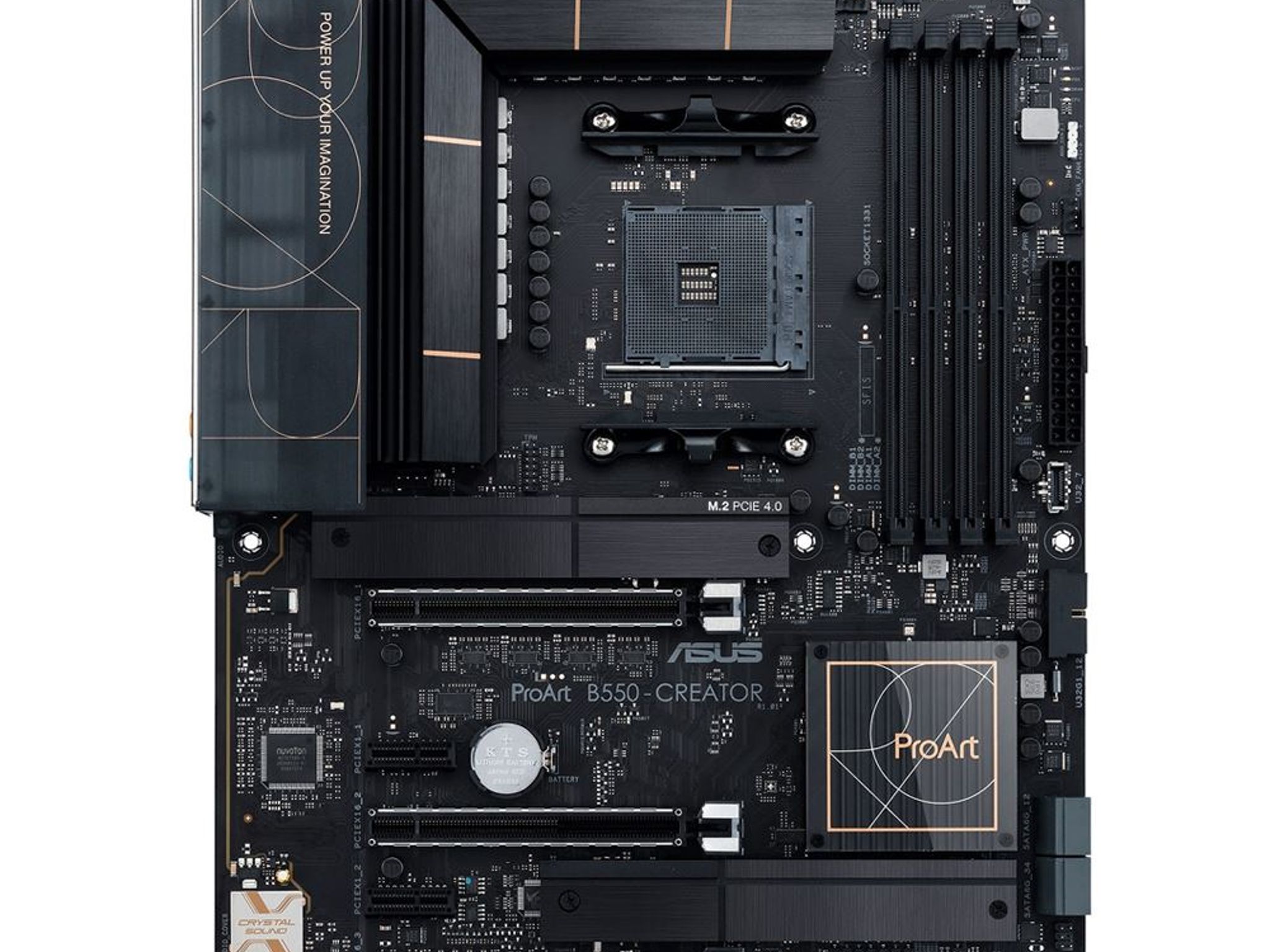 ASUS PROART B550-CREATOR AMD Socket AM4 B550 ATX M.2 Desktop Motherboard A