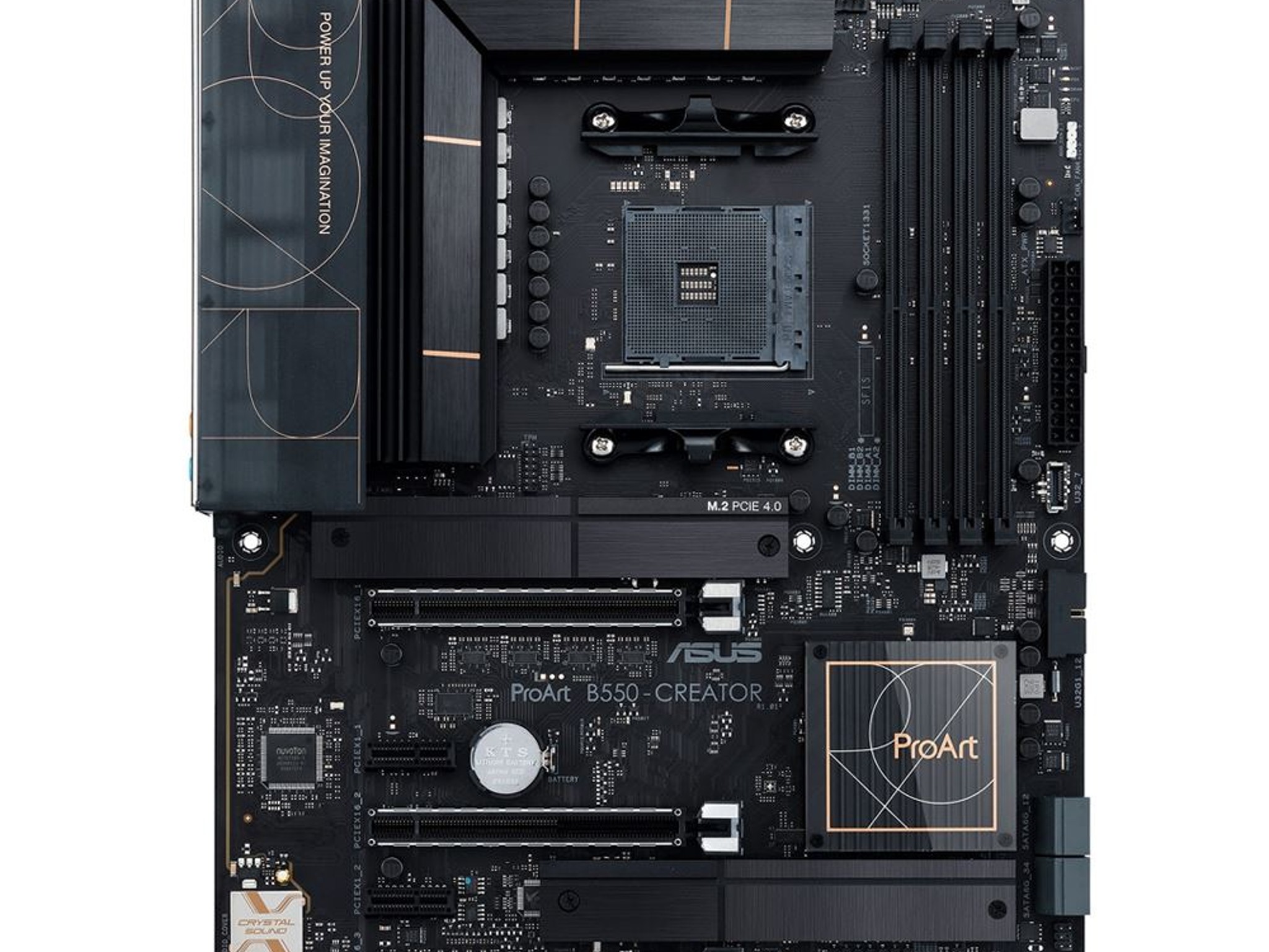 ASUS PROART B550-CREATOR AMD Socket AM4 B550 ATX M.2 Desktop Motherboard A