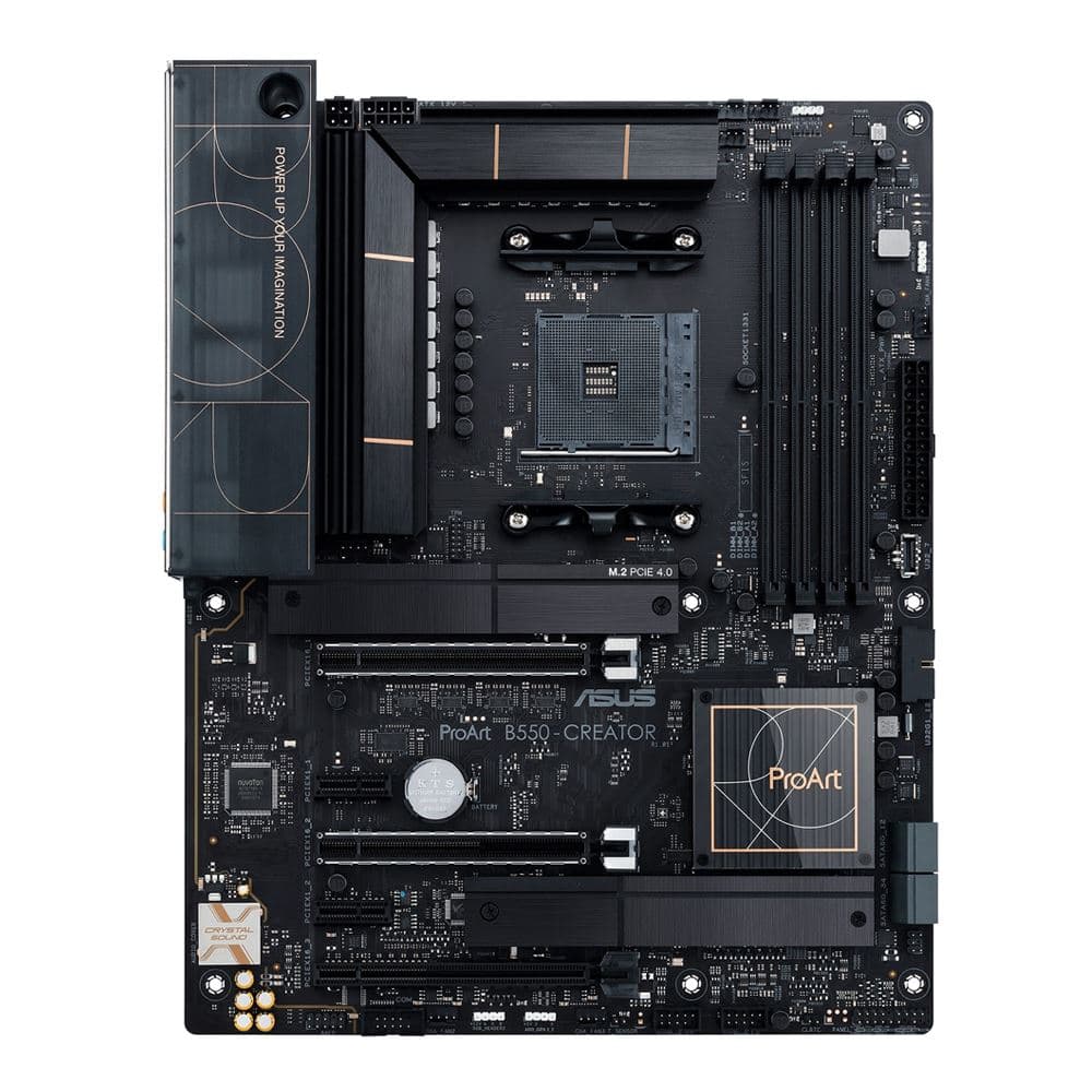 ASUS PROART B550-CREATOR AMD Socket AM4 B550 ATX M.2 Desktop Motherboard A