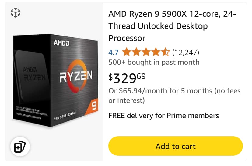 Ryzen 9 5900X - Brand New Sealed