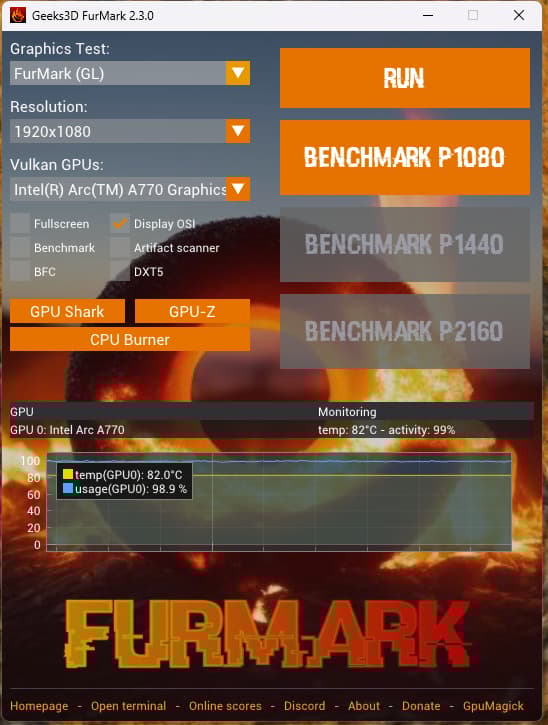 Acer Intel Arc A770 Predator BiFrost OC 16GB GDDR6 Graphics Card PCIE 4.0