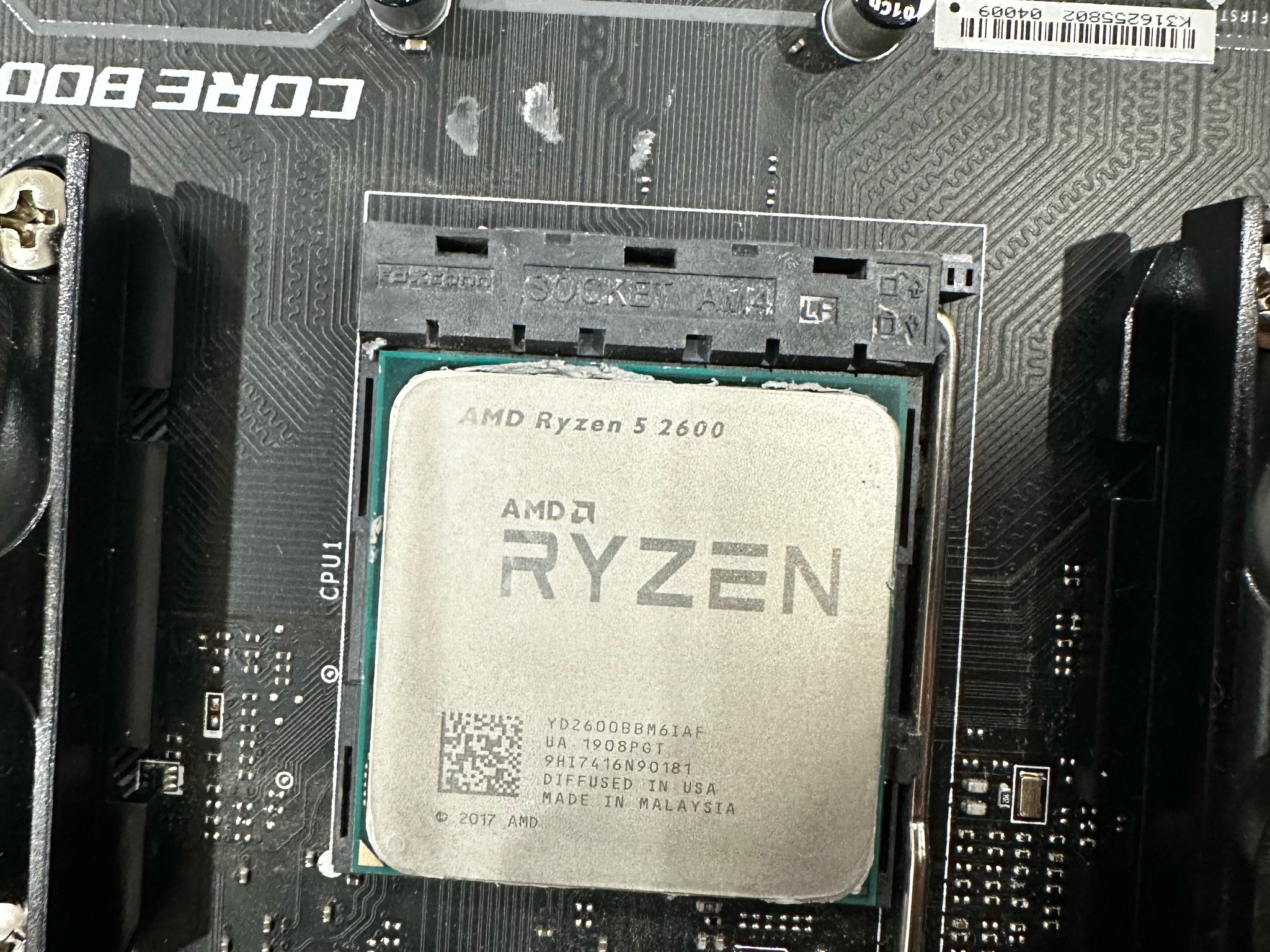 MSI b450 Tomahawk MAX w/ Ryzen 5 2600 (tested, works)