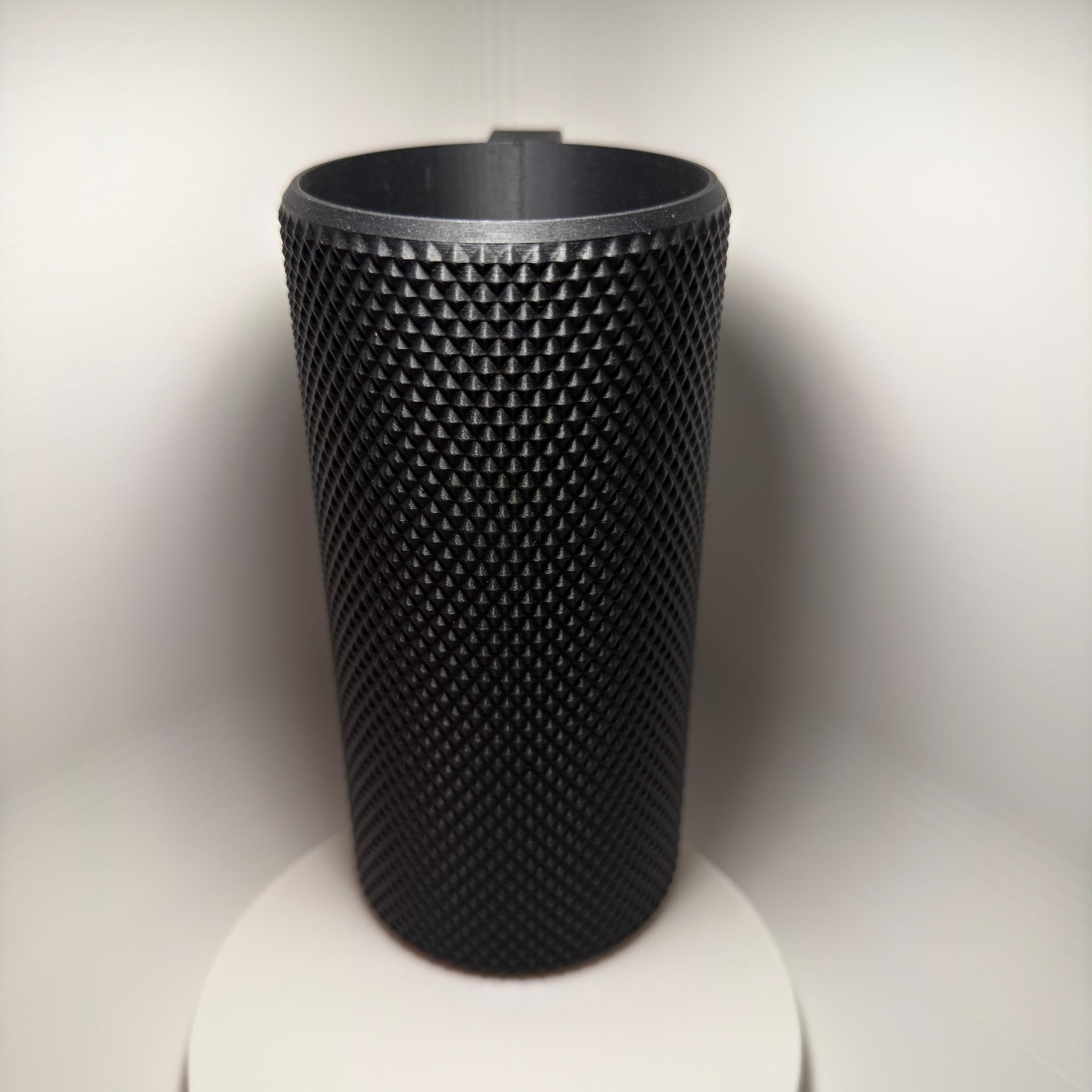 3D Printed 16oz Can Cozy with Ergonomic Handle | Textured Grip Gaming Drink Holder