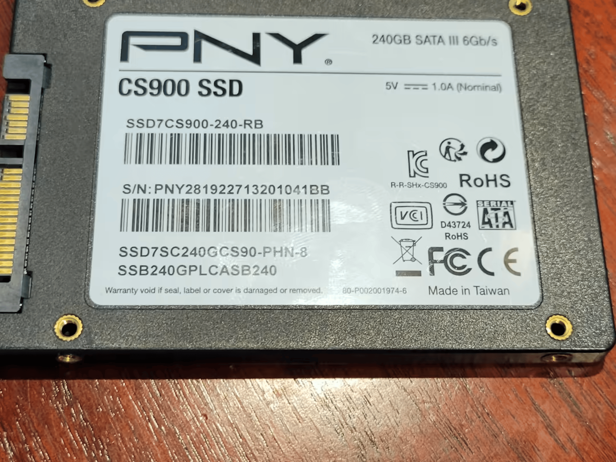 PNY CS900 240GB Internal SSD 2.5"