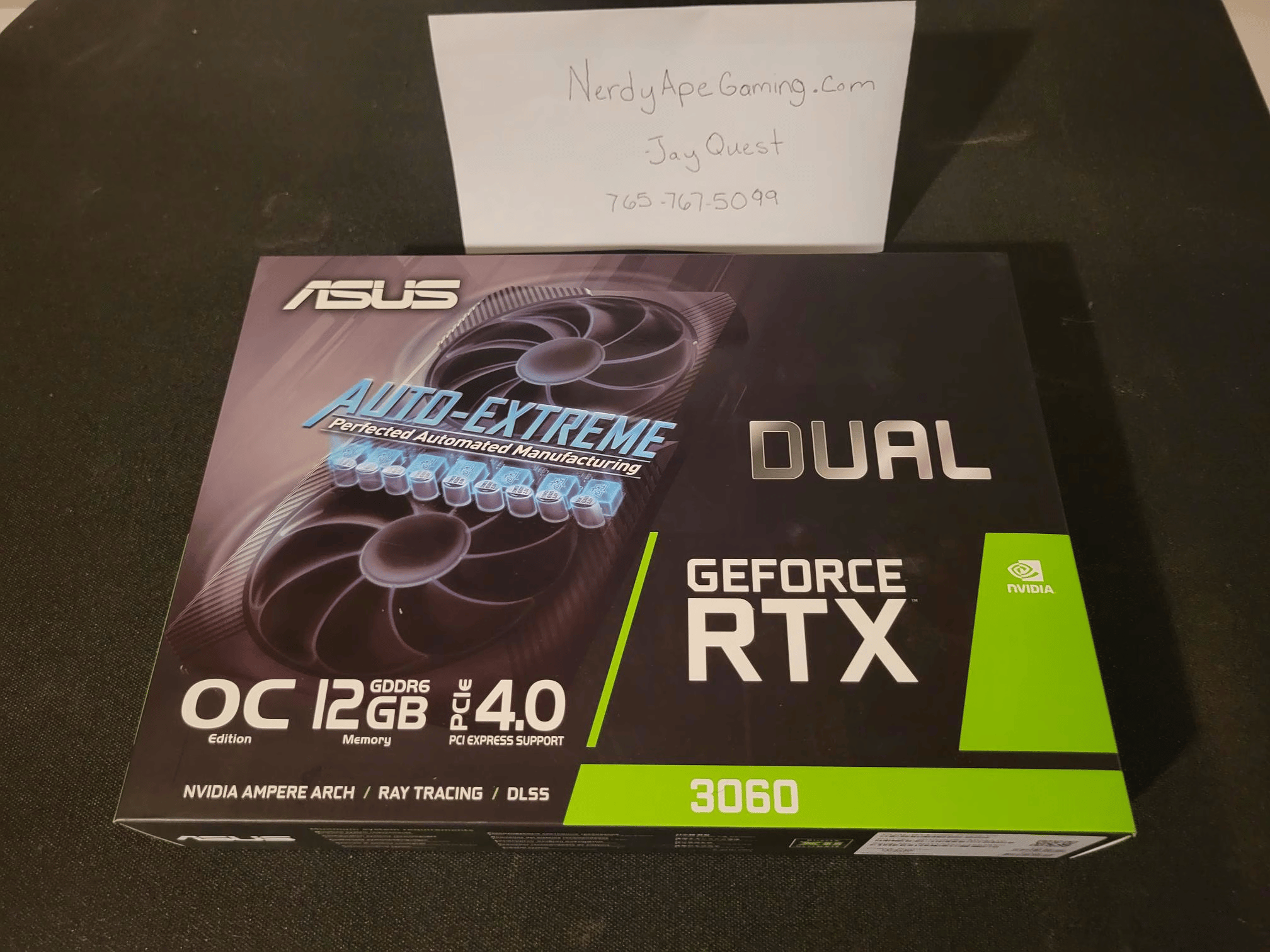 !!!BRAND NEW, UNOPENED + FREE SHIPPING!!! Asus NVIDIA GeForce RTX 3060 Graphic Card - 12 GB GDDR6 