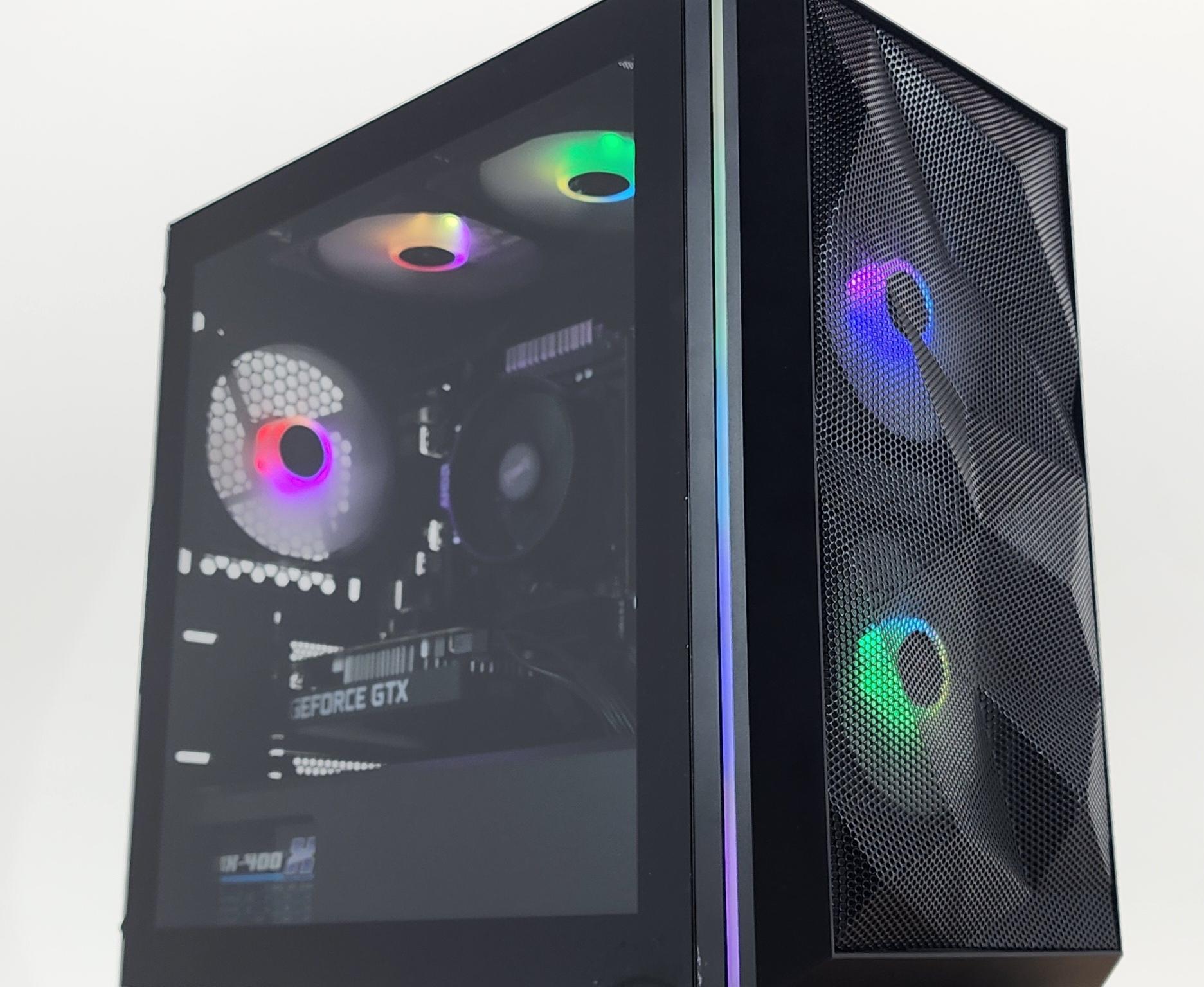 Gaming PC Ryzen 7 2700X 32GB RAM 256GB SSD + 1TB HDD GTX 1650 SUPER 4GB Windows 11 Computer